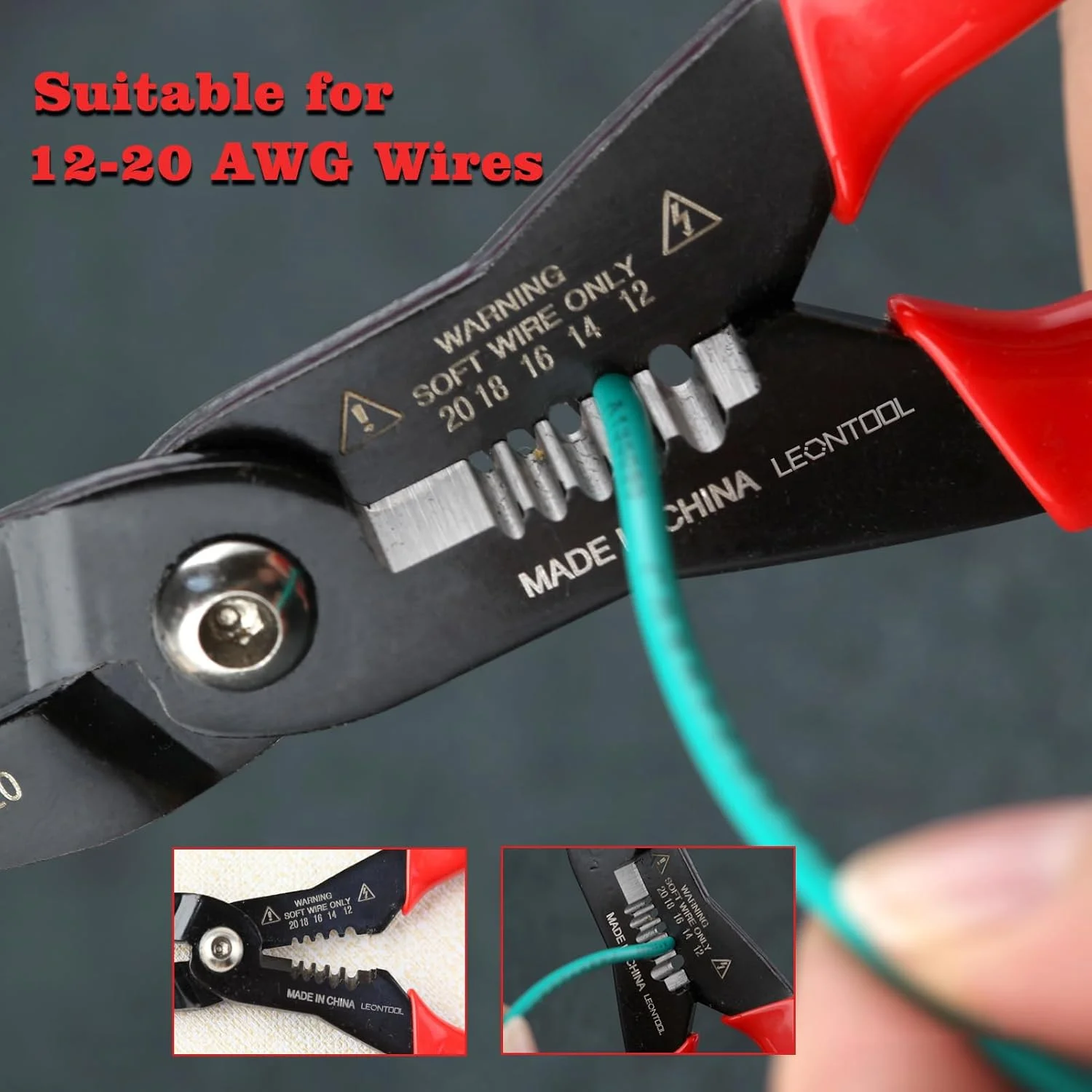 انبر سیم لخت کن چند منظوره 4 در 1 مخصوص برق کارها با سیم چین، پرس، گیره و لخت کن - ابزار حرفه ای و جمع و جور 7 اینچی برای سیم های عایق دار و بدون عایق 12-20 AWG انبر سیم لخت کن چند منظوره 4 در 1 مخصوص برق کارها با سیم چین، پرس، گیره و لخت کن - ابزار حرفه ای و جمع و جور 7 اینچی برای سیم های عایق دار و بدون عایق 12-20 AWG