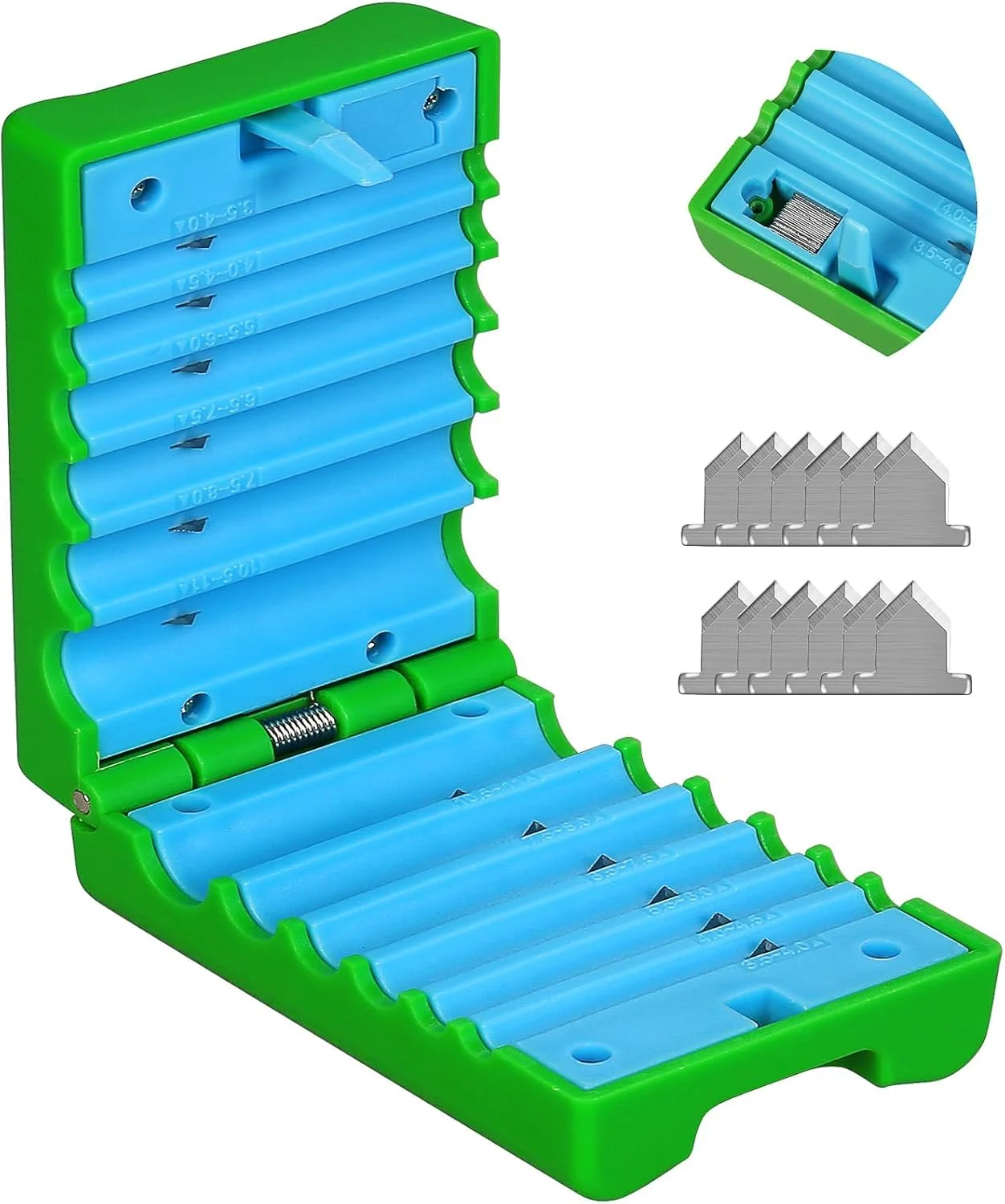 ابزار برش کابل فیبر نوری میانی KASTWAVE، کابل لخت کن 3.5-11 میلی متر، تیغه قابل تعویض با 12 تیغه یدکی، برش لوله شل و لوله بافر (A-3511) ابزار برش کابل فیبر نوری میانی KASTWAVE، کابل لخت کن 3.5-11 میلی متر، تیغه قابل تعویض با 12 تیغه یدکی، برش لوله شل و لوله بافر (A-3511)