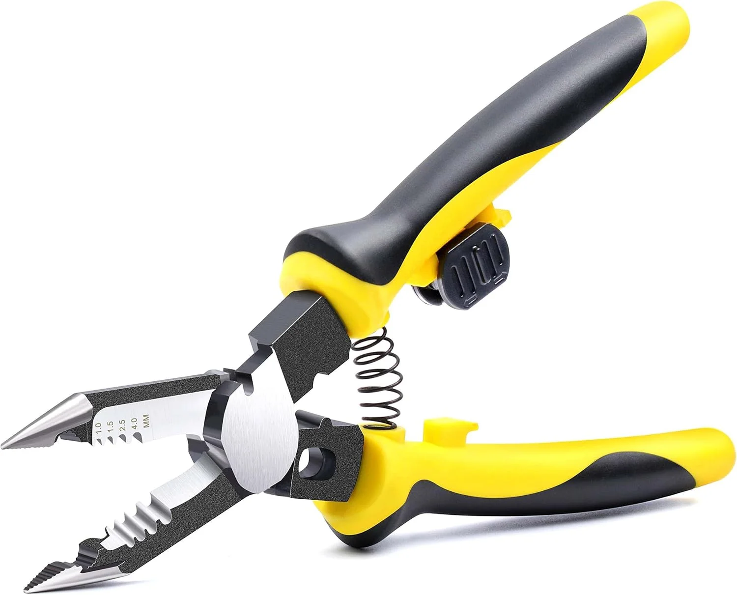 انبر سیم لخت کن KASTWAVE - ابزار سیم لخت کن و برش 7 در 1 چند منظوره برای لخت کردن، برش و پرس کابل های برق انبر سیم لخت کن KASTWAVE - ابزار سیم لخت کن و برش 7 در 1 چند منظوره برای لخت کردن، برش و پرس کابل های برق