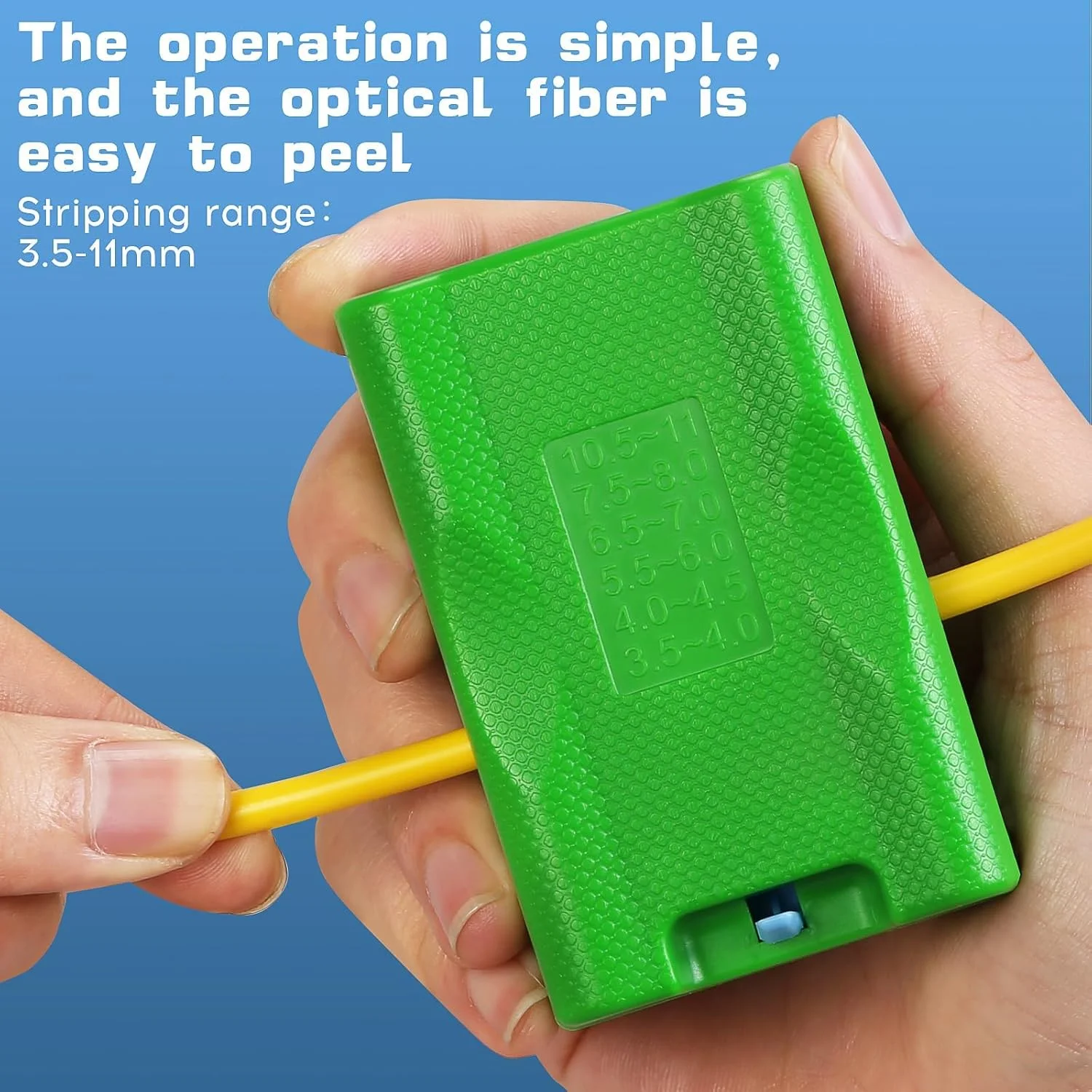 ابزار برش کابل فیبر نوری میانی KASTWAVE، کابل لخت کن 3.5-11 میلی متر، تیغه قابل تعویض با 12 تیغه یدکی، برش لوله شل و لوله بافر (A-3511)