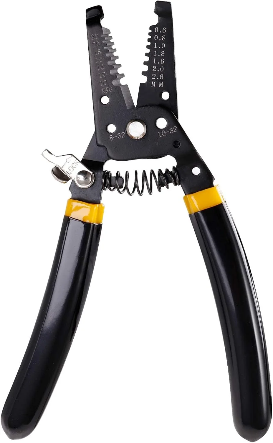 سیم لخت کن 7 اینچی 10-22 AWG، سیم چین و پرس، ابزار لخت کردن سیم مسی و ابزار دستی چند منظوره، طراحی دسته حرفه ای و ساخت عالی سیم لخت کن 7 اینچی 10-22 AWG، سیم چین و پرس، ابزار لخت کردن سیم مسی و ابزار دستی چند منظوره، طراحی دسته حرفه ای و ساخت عالی