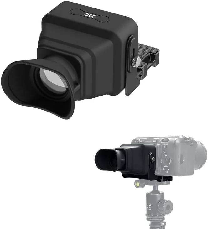 لوپ چشمی LCD دوربین JJC با کیت صفحه پایه برای دوربین های SONY FX30 FX3، ذره بین با بزرگنمایی 3 برابر و آفتابگیر صفحه نمایش دوربین