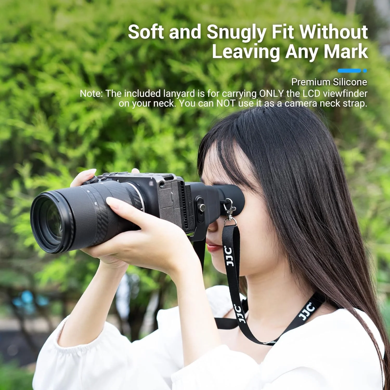 لوپ چشمی LCD دوربین JJC با کیت صفحه پایه برای دوربین های SONY FX30 FX3، ذره بین با بزرگنمایی 3 برابر و آفتابگیر صفحه نمایش دوربین