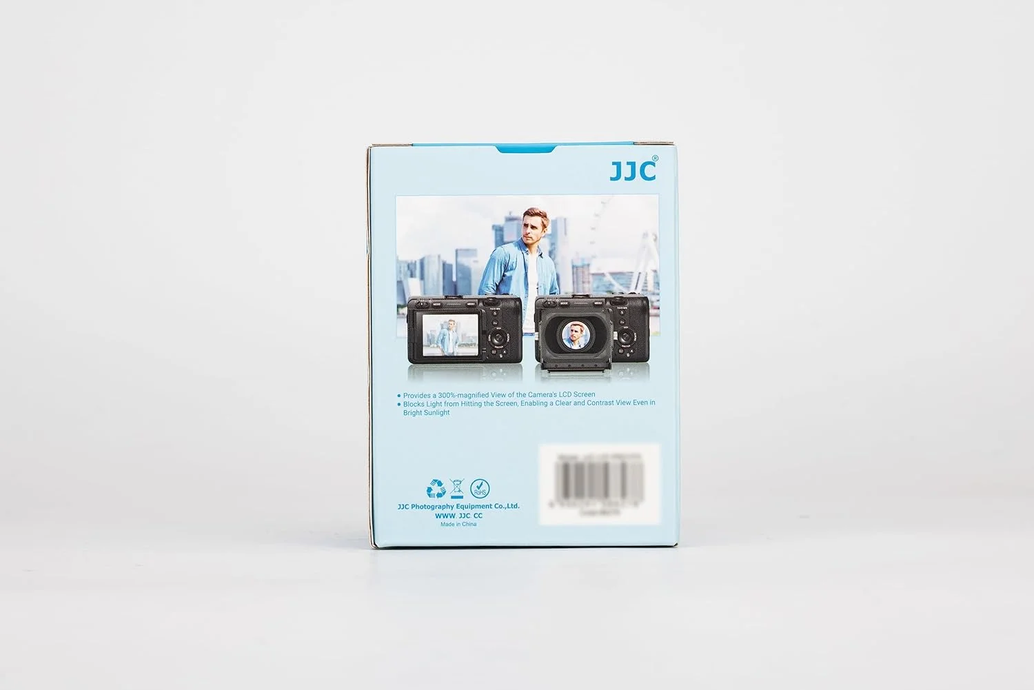 لوپ چشمی LCD دوربین JJC با کیت صفحه پایه برای دوربین های SONY FX30 FX3، ذره بین با بزرگنمایی 3 برابر و آفتابگیر صفحه نمایش دوربین