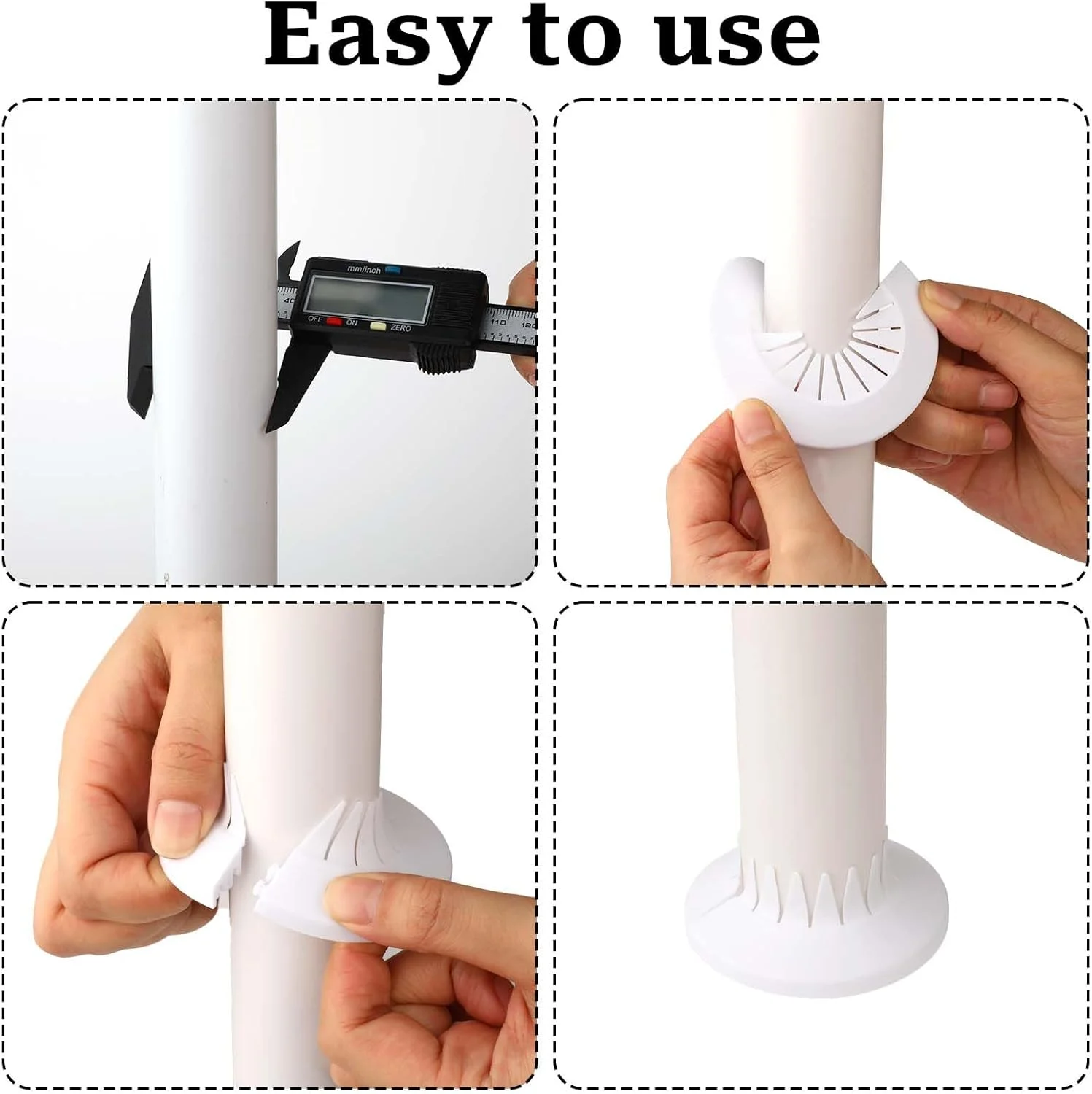 پوشش لوله تزئینی 5 عددی، روکش لوله، روکش لوله آب، روکش خط تخلیه لوله آب، صفحه محافظ رادیاتور، پلاستیک PP سفید، روکش لوله توالت پوشش لوله تزئینی 5 عددی، روکش لوله، روکش لوله آب، روکش خط تخلیه لوله آب، صفحه محافظ رادیاتور، پلاستیک PP سفید، روکش لوله توالت