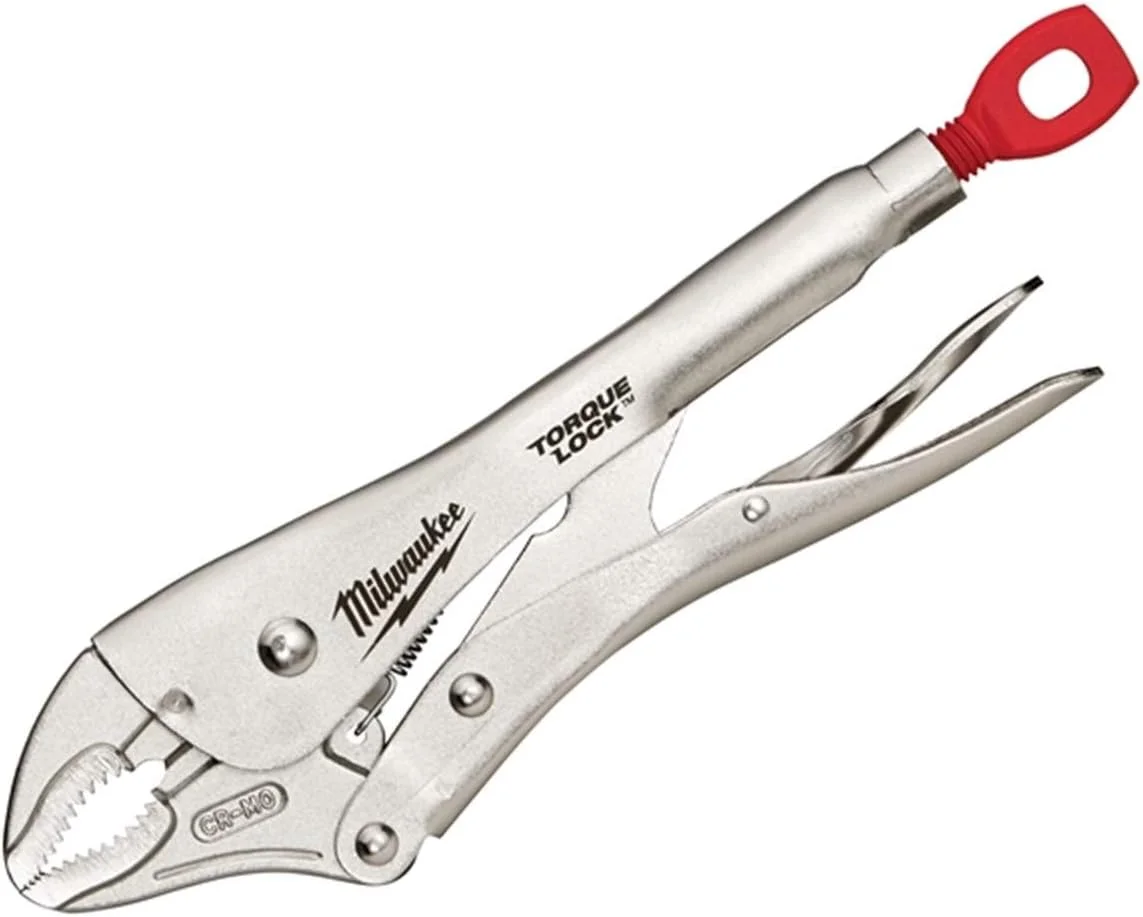 انبر قفلی فک منحنی 127 میلی‌متری میلواکی مدل 48223422، نقره‌ای