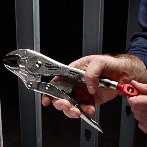 انبر قفلی فک منحنی 127 میلی‌متری میلواکی مدل 48223422، نقره‌ای