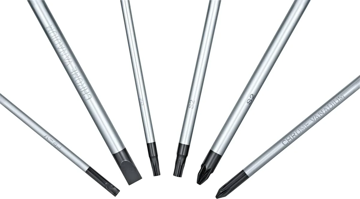 مجموعه پیچ گوشتی 6 عددی بوش پروفشنال (شامل چهارسو، دوسو، ستاره ای و پوزی درایو، در جعبه مقوایی) مجموعه پیچ گوشتی 6 عددی بوش پروفشنال (شامل چهارسو، دوسو، ستاره ای و پوزی درایو، در جعبه مقوایی)