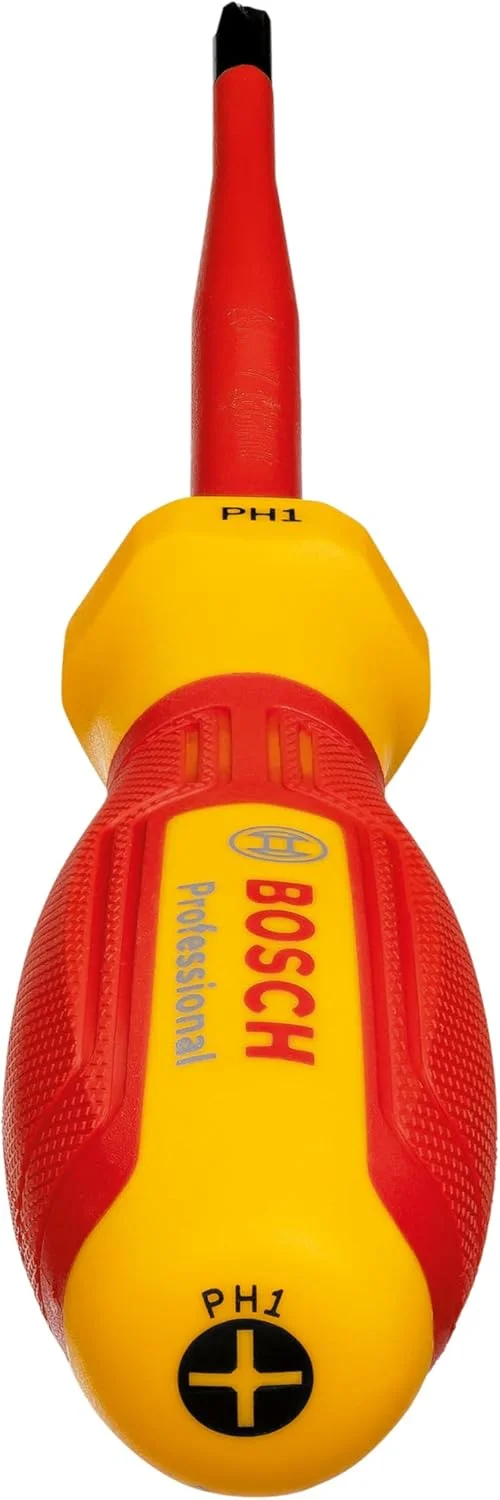 پیچ گوشتی عایق بوش پروفشنال VDE PH1x100 (تایید شده تا 1000 ولت، عایق شده با ترموپلاستیک الاستومر (TPE)) پیچ گوشتی عایق بوش پروفشنال VDE PH1x100 (تایید شده تا 1000 ولت، عایق شده با ترموپلاستیک الاستومر (TPE))