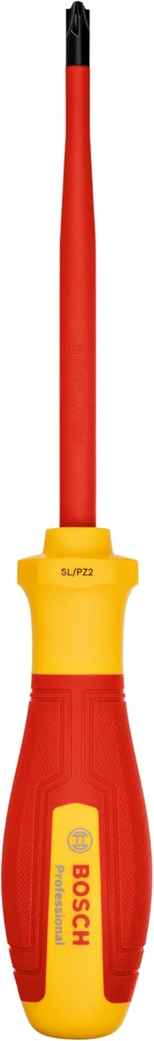 پیچ گوشتی حرفه ای VDE بوش SL/PZ2x125 (دارای گواهی تا 1000 ولت، عایق شده با ترموپلاستیک الاستومر (TPE)) پیچ گوشتی حرفه ای VDE بوش SL/PZ2x125 (دارای گواهی تا 1000 ولت، عایق شده با ترموپلاستیک الاستومر (TPE))