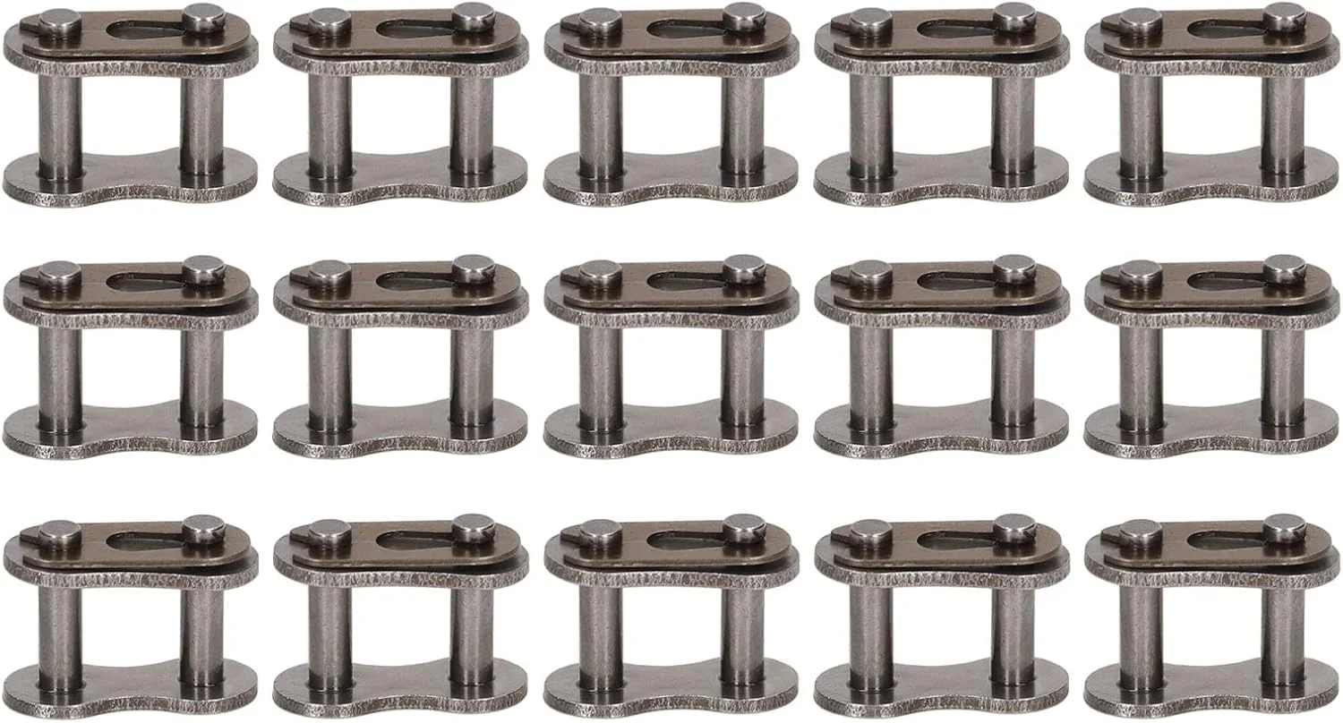 اتصالات زنجیر غلتکی ViaGasaFamido، 15 عدد اتصالات زنجیر غلتکی فلزی 40Mn با جعبه نگهداری، ترکیب جایگزین برای مینی، موتور سیکلت، غلتکی اتصالات زنجیر غلتکی ViaGasaFamido، 15 عدد اتصالات زنجیر غلتکی فلزی 40Mn با جعبه نگهداری، ترکیب جایگزین برای مینی، موتور سیکلت، غلتکی