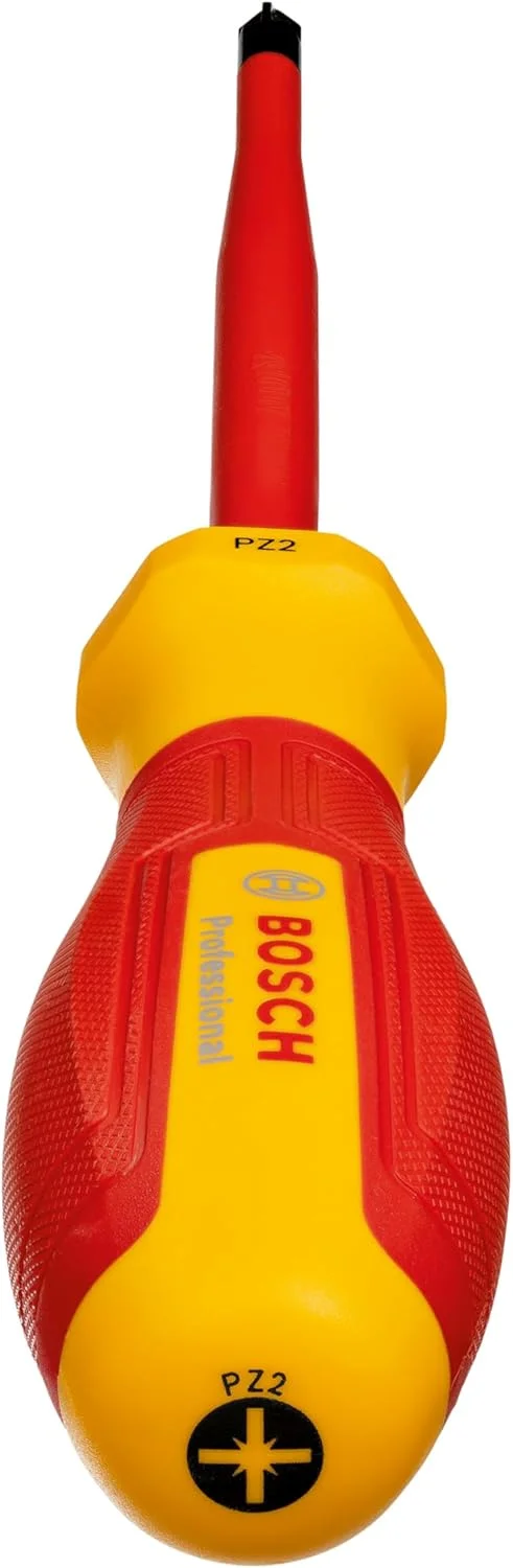 پیچ گوشتی حرفه ای VDE بوش PZ2x125 (تایید شده تا 1000 ولت، عایق شده با ترموپلاستیک الاستومر (TPE)) پیچ گوشتی حرفه ای VDE بوش PZ2x125 (تایید شده تا 1000 ولت، عایق شده با ترموپلاستیک الاستومر (TPE))