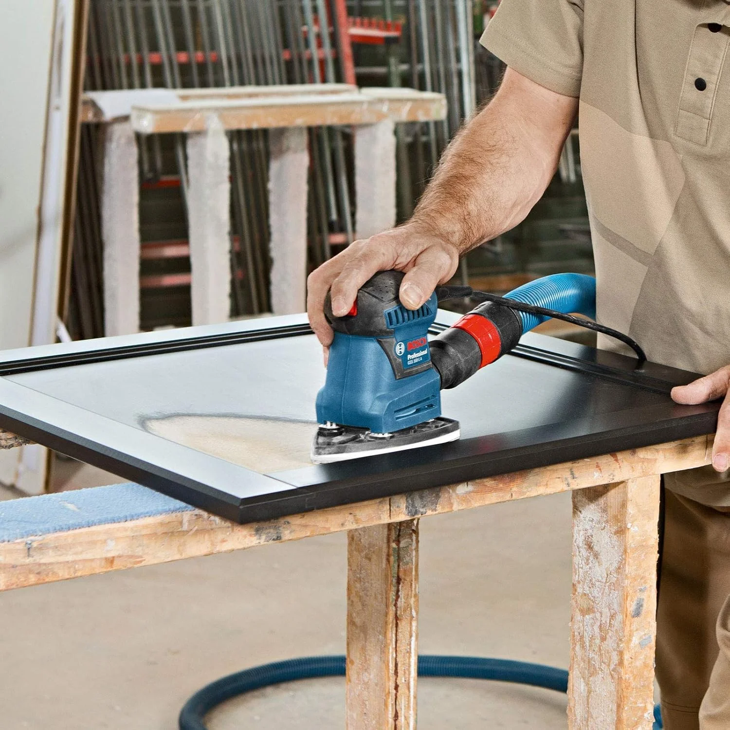 سنباده لرزان چند منظوره بوش مدل GSS 160 Professional (240 ولت، پانچ سوراخ، پیچ گوشتی، جعبه گرد و غبار شامل فیلتر میکرو، 3 عدد برگه سنباده C470، صفحه پایه دلتا، 2 عدد صفحه پایه، L-BOXX 136) سنباده لرزان چند منظوره بوش مدل GSS 160 Professional (240 ولت، پانچ سوراخ، پیچ گوشتی، جعبه گرد و غبار شامل فیلتر میکرو، 3 عدد برگه سنباده C470، صفحه پایه دلتا، 2 عدد صفحه پایه، L-BOXX 136)