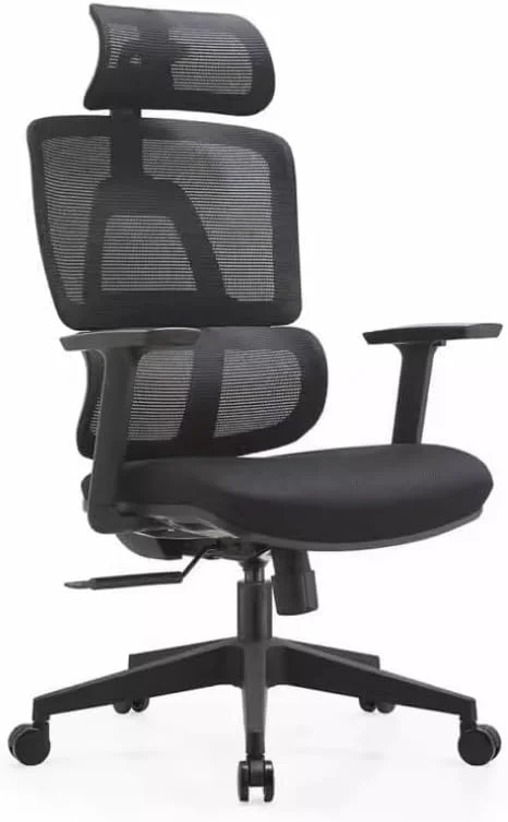 صندلی گیمینگ ارگونومیک SKY-TOUCH، صندلی‌های اداری قابل تنظیم با پشتیبانی کمری دو بعدی، دسته‌های سه بعدی، تکیه‌گاه سر، پشتی متحرک 135 درجه، صندلی‌های توری تنفسی پشتی بلند برای مطالعه اداری و گیمینگ