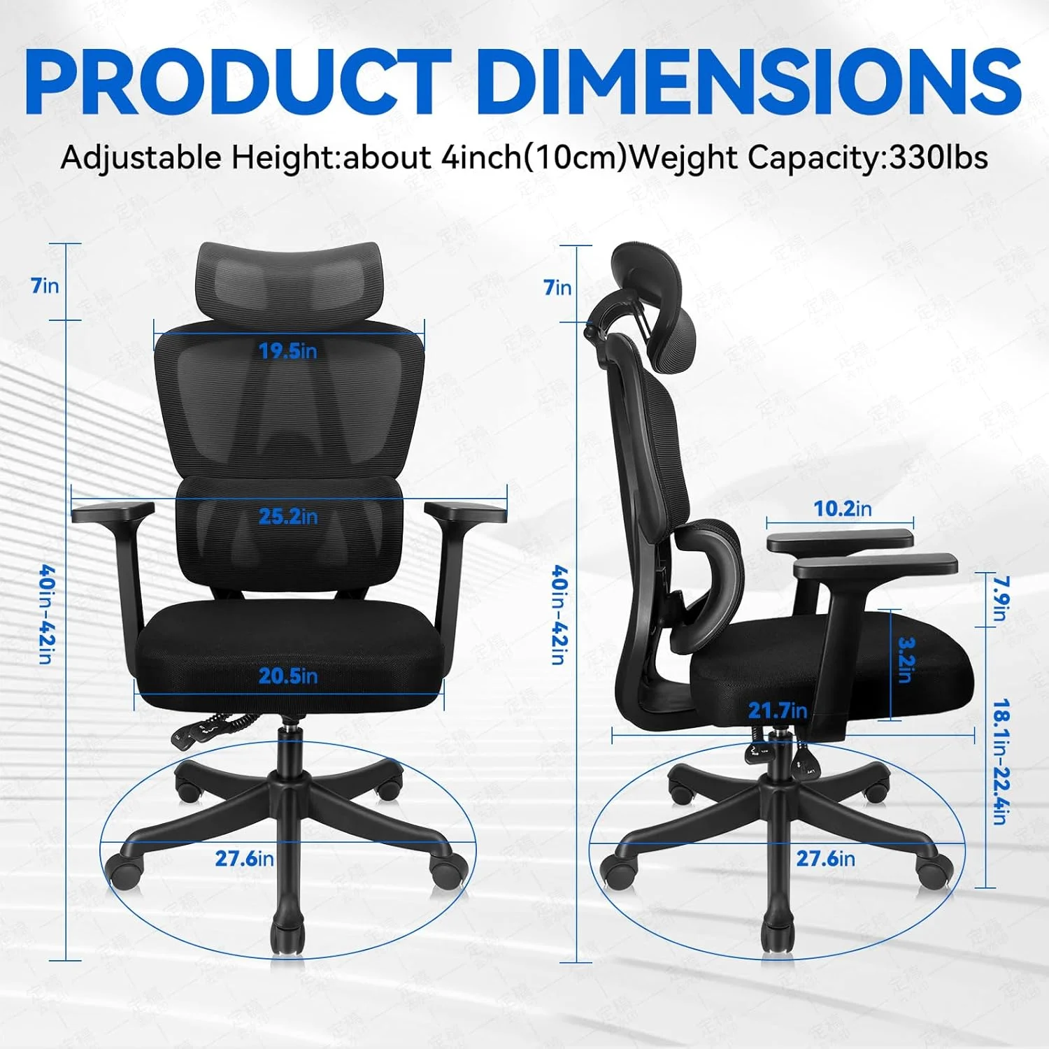 صندلی گیمینگ ارگونومیک SKY-TOUCH، صندلیهای اداری قابل تنظیم با پشتیبانی کمری دو بعدی، دستههای سه بعدی، تکیهگاه سر، پشتی متحرک 135 درجه، صندلیهای توری تنفسی پشتی بلند برای مطالعه اداری و گیمینگ صندلی گیمینگ ارگونومیک SKY-TOUCH، صندلیهای اداری قابل تنظیم با پشتیبانی کمری دو بعدی، دستههای سه بعدی، تکیهگاه سر، پشتی متحرک 135 درجه، صندلیهای توری تنفسی پشتی بلند برای مطالعه اداری و گیمینگ