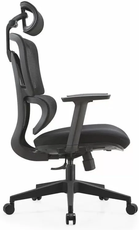 صندلی گیمینگ ارگونومیک SKY-TOUCH، صندلیهای اداری قابل تنظیم با پشتیبانی کمری دو بعدی، دستههای سه بعدی، تکیهگاه سر، پشتی متحرک 135 درجه، صندلیهای توری تنفسی پشتی بلند برای مطالعه اداری و گیمینگ صندلی گیمینگ ارگونومیک SKY-TOUCH، صندلیهای اداری قابل تنظیم با پشتیبانی کمری دو بعدی، دستههای سه بعدی، تکیهگاه سر، پشتی متحرک 135 درجه، صندلیهای توری تنفسی پشتی بلند برای مطالعه اداری و گیمینگ