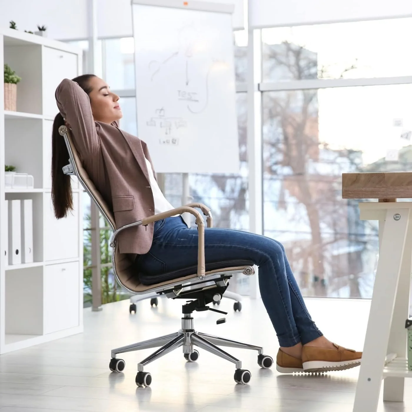 بالشتک صندلی فوم حافظه دار SKY-TOUCH، بالش دوناتی برای تسکین درد پروستات، بارداری، درد دنبالچه، جراحی، سیاتیک، بالشتک صندلی اداری خانگی خودرو مشکی