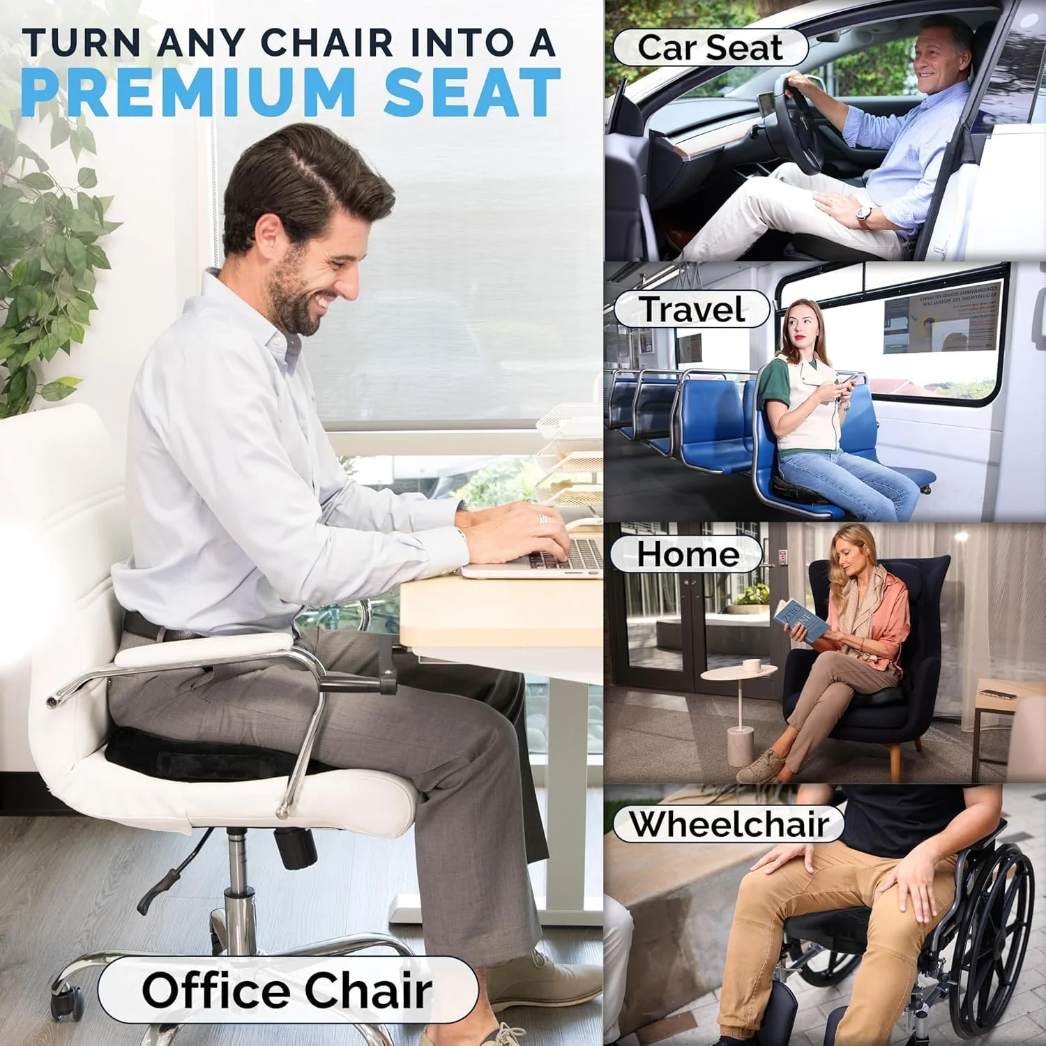 بالشتک صندلی فوم حافظهدار SKY-TOUCH، تسکین دهنده دنبالچه، سیاتیک، کمردرد، بالشتک صندلی ارگونومیک، مناسب برای صندلی های اداری، اتومبیل، کارمندان اداری، زنان باردار، 35.5 * 5 * 39 سانتی متر، ضخامت 5 سانتی متر. بالشتک صندلی فوم حافظهدار SKY-TOUCH، تسکین دهنده دنبالچه، سیاتیک، کمردرد، بالشتک صندلی ارگونومیک، مناسب برای صندلی های اداری، اتومبیل، کارمندان اداری، زنان باردار، 35.5 * 5 * 39 سانتی متر، ضخامت 5 سانتی متر.