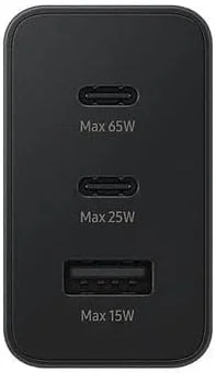 آداپتور برق 65 واتی سامسونگ مدل Trio، مشکی، EP-T6530NBEGAE آداپتور برق 65 واتی سامسونگ مدل Trio، مشکی، EP-T6530NBEGAE