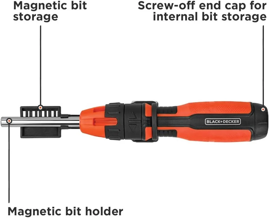پیچ گوشتی جغجغه ای بلک اند دکر، 10 سری (BDHT68000)