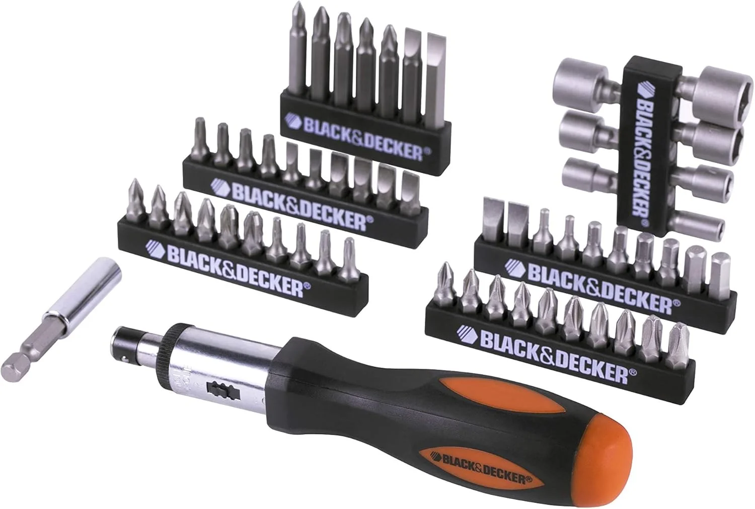 مجموعه 56 عددی پیچ گوشتی جغجغه ای بلک اند دکر، A7104-Xj مجموعه 56 عددی پیچ گوشتی جغجغه ای بلک اند دکر، A7104-Xj