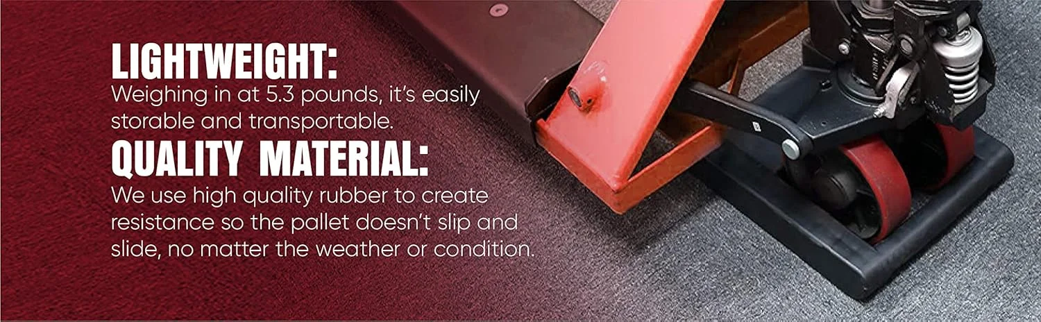 ابزار حمل و نقل Pake، متوقف کننده جک پالت سنگین - کاهش آسیب، ساده و کاربردی - طول 36.8 سانتی متر x عرض 29.2 سانتی متر x ارتفاع 6.3 سانتی متر ابزار حمل و نقل Pake، متوقف کننده جک پالت سنگین - کاهش آسیب، ساده و کاربردی - طول 36.8 سانتی متر x عرض 29.2 سانتی متر x ارتفاع 6.3 سانتی متر