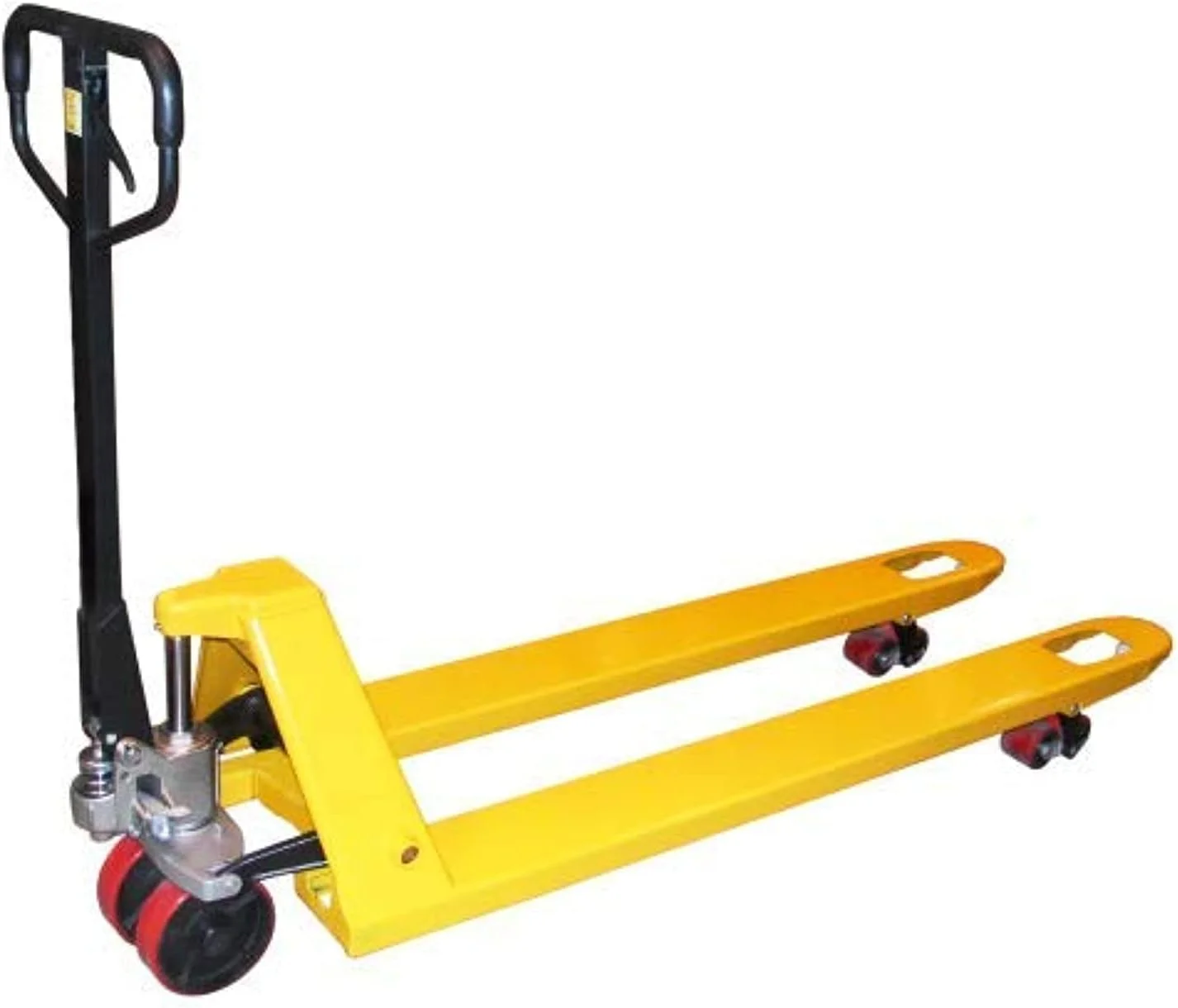 جک پالت دستی SGTS، ظرفیت بارگیری 2500 کیلوگرم، چرخ نایلونی، گزینه های رنگی موجود است.