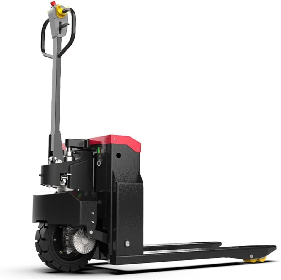 چرخ دستی پالت برقی با باتری لیتیومی، جک پالت کلاسیک با ظرفیت 3000 کیلوگرم، طول شاخک 117x68 سانتیمتر، دسته چند منظوره، چرخ دستی سنگین صنعتی