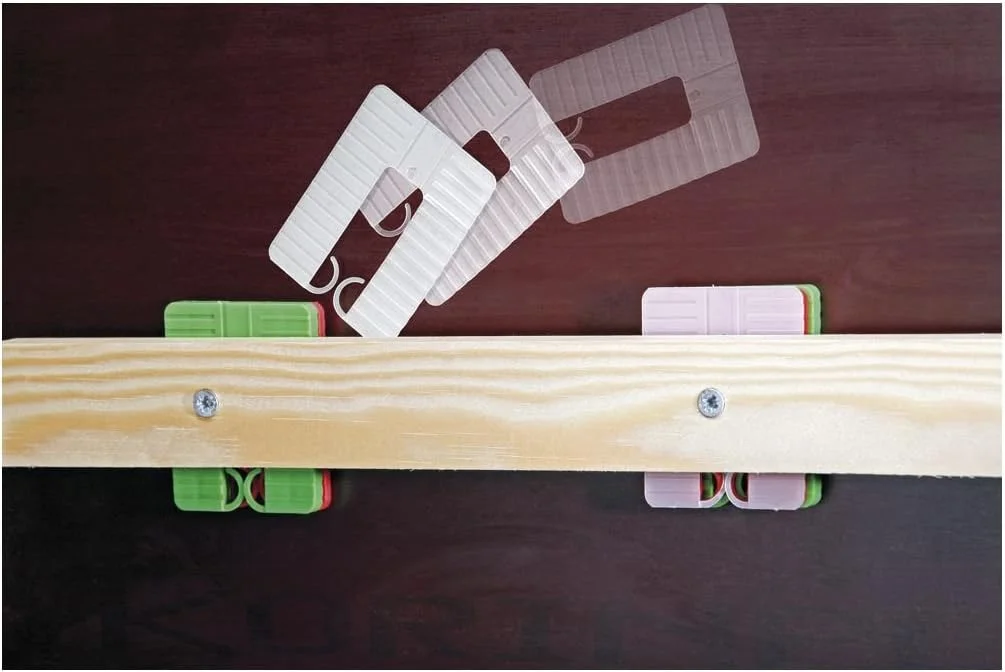 پالت فاصله‌انداز Roto/Gluske EUROKLICK نوع 2 | 40 x 30 x 1 میلی‌متر | رنگ سفید | 1000 عدد