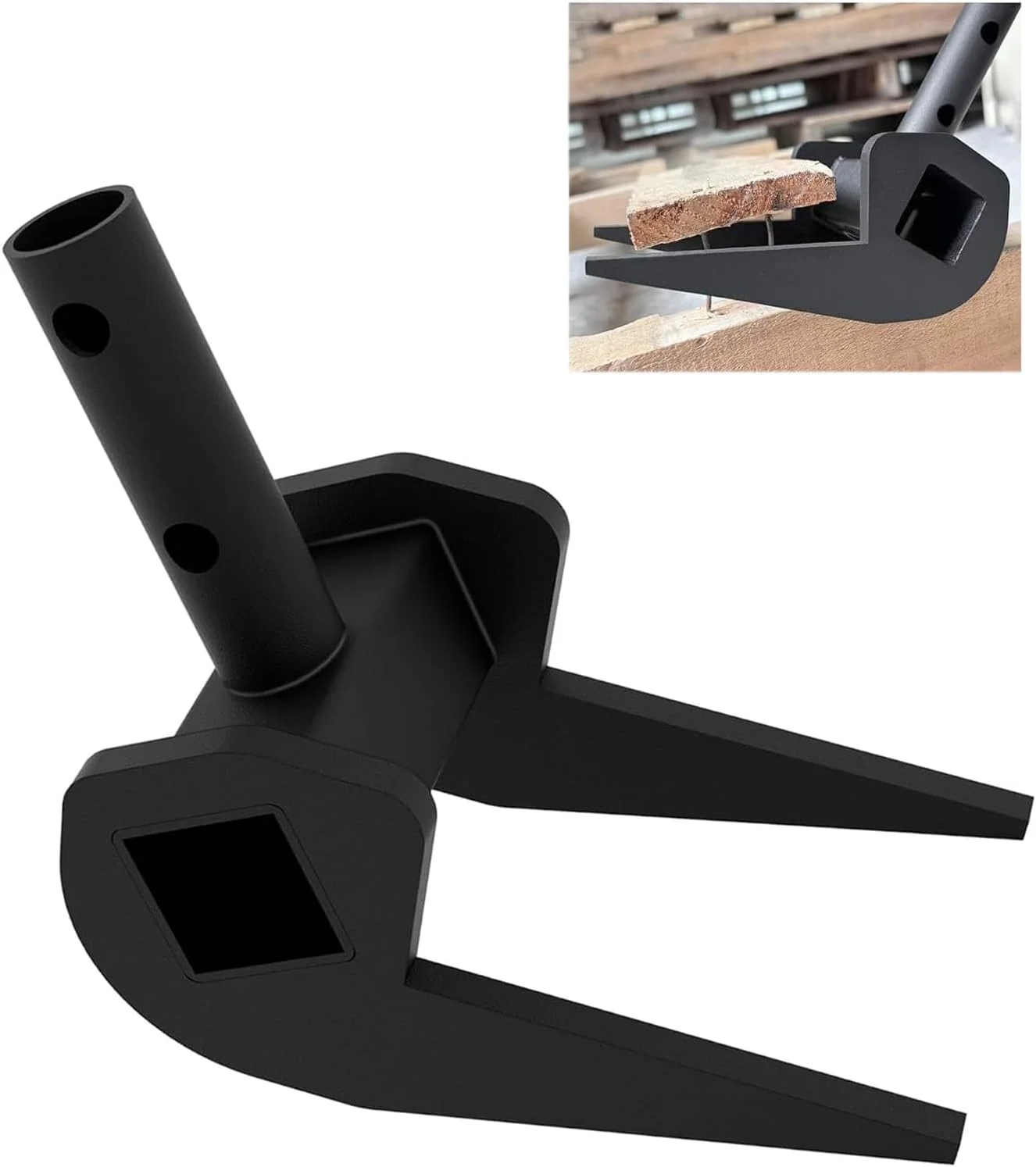 ابزار تخریب پالت VANROUG، اهرم تخریب پالت، ابزار سنگین صنعتی برای برداشتن تخته عرشه، اهرم تخریب بدون دسته، شکن صنعتی برای برداشتن یا تخریب چوب