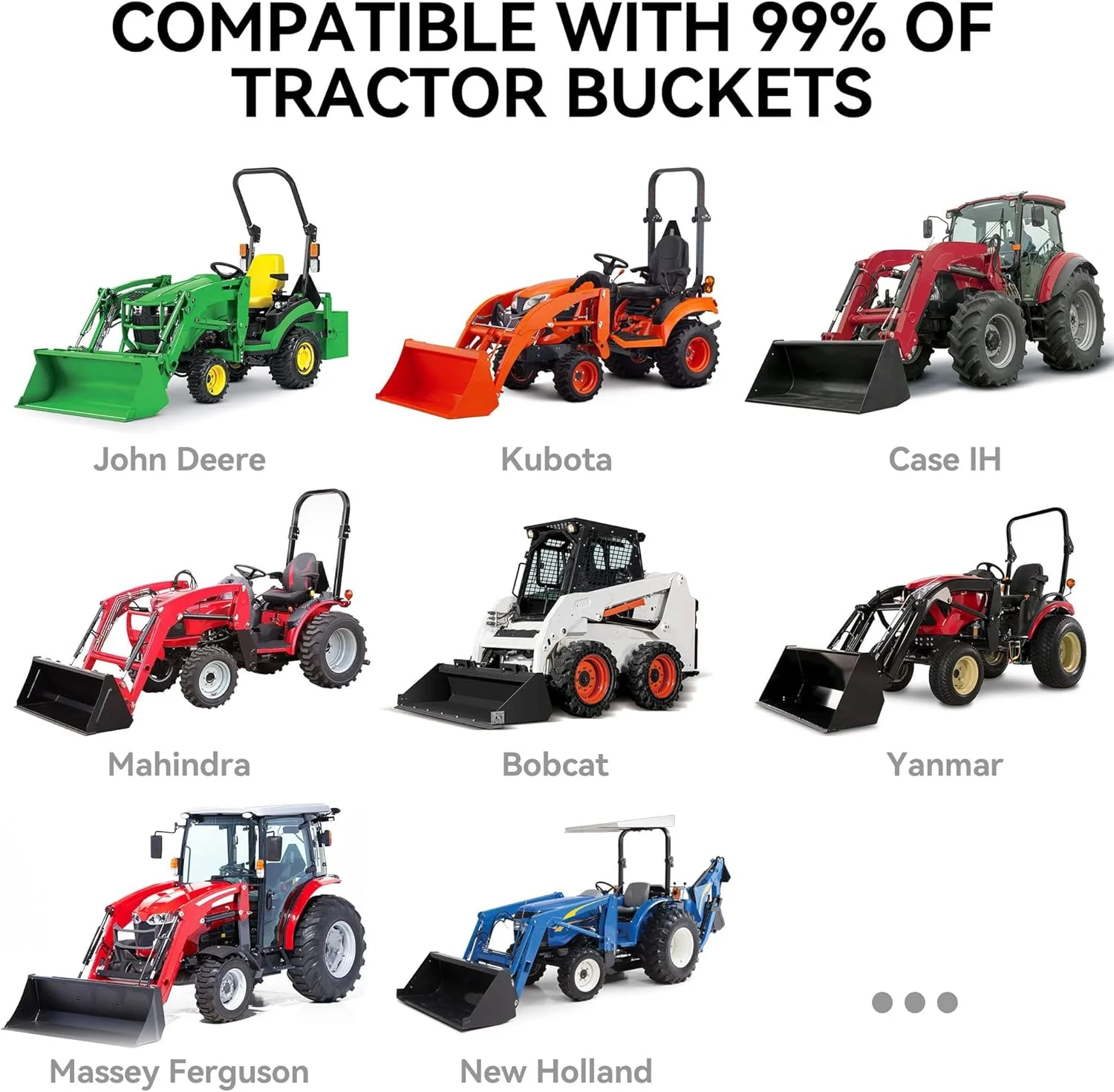 شاخک پالت تراکتور YINTATECH 60 اینچی با ظرفیت 1800 کیلوگرم به همراه میله تثبیت کننده قابل تنظیم، مناسب برای اتصال به تراکتور، لودر و مینی لودر شاخک پالت تراکتور YINTATECH 60 اینچی با ظرفیت 1800 کیلوگرم به همراه میله تثبیت کننده قابل تنظیم، مناسب برای اتصال به تراکتور، لودر و مینی لودر