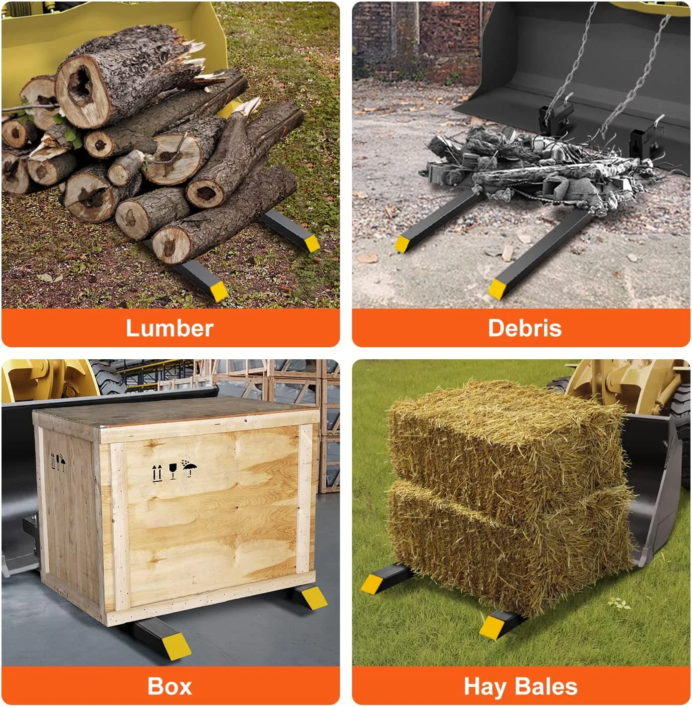 شاخک پالت تراکتور VEVOR 43 اینچی با ظرفیت 907 کیلوگرم، شاخک پالت اتصال سریع و سنگین برای لودر تراکتور شاخک پالت تراکتور VEVOR 43 اینچی با ظرفیت 907 کیلوگرم، شاخک پالت اتصال سریع و سنگین برای لودر تراکتور