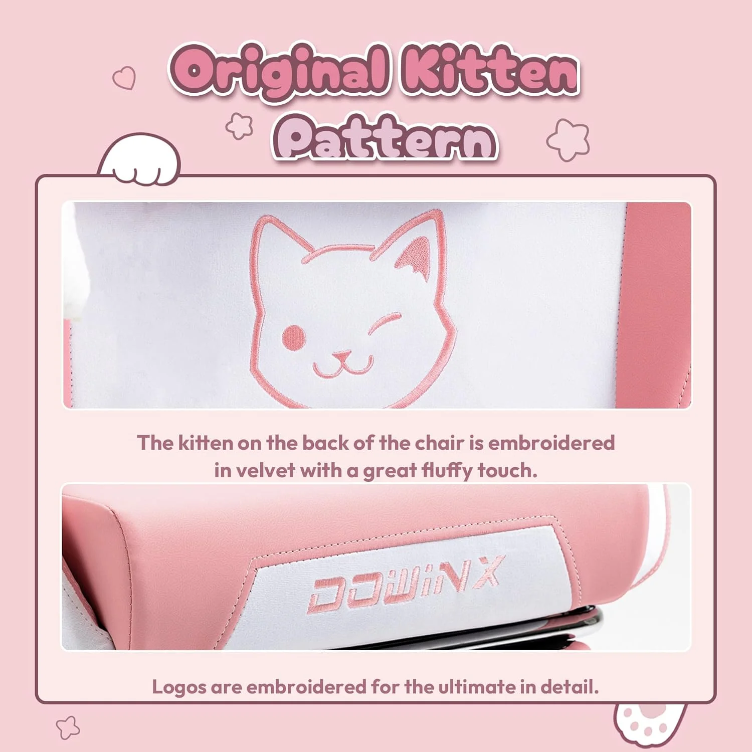 صندلی گیمینگ با گوش های گربه ای و پشتیبانی کمری ماساژور، صندلی کامپیوتر ارگونومیک برای دختران با زیرپایی و پشتی سر، صندلی بازی راحت با قابلیت تکیه دادن، تحمل وزن 131 کیلوگرم، صورتی صندلی گیمینگ با گوش های گربه ای و پشتیبانی کمری ماساژور، صندلی کامپیوتر ارگونومیک برای دختران با زیرپایی و پشتی سر، صندلی بازی راحت با قابلیت تکیه دادن، تحمل وزن 131 کیلوگرم، صورتی