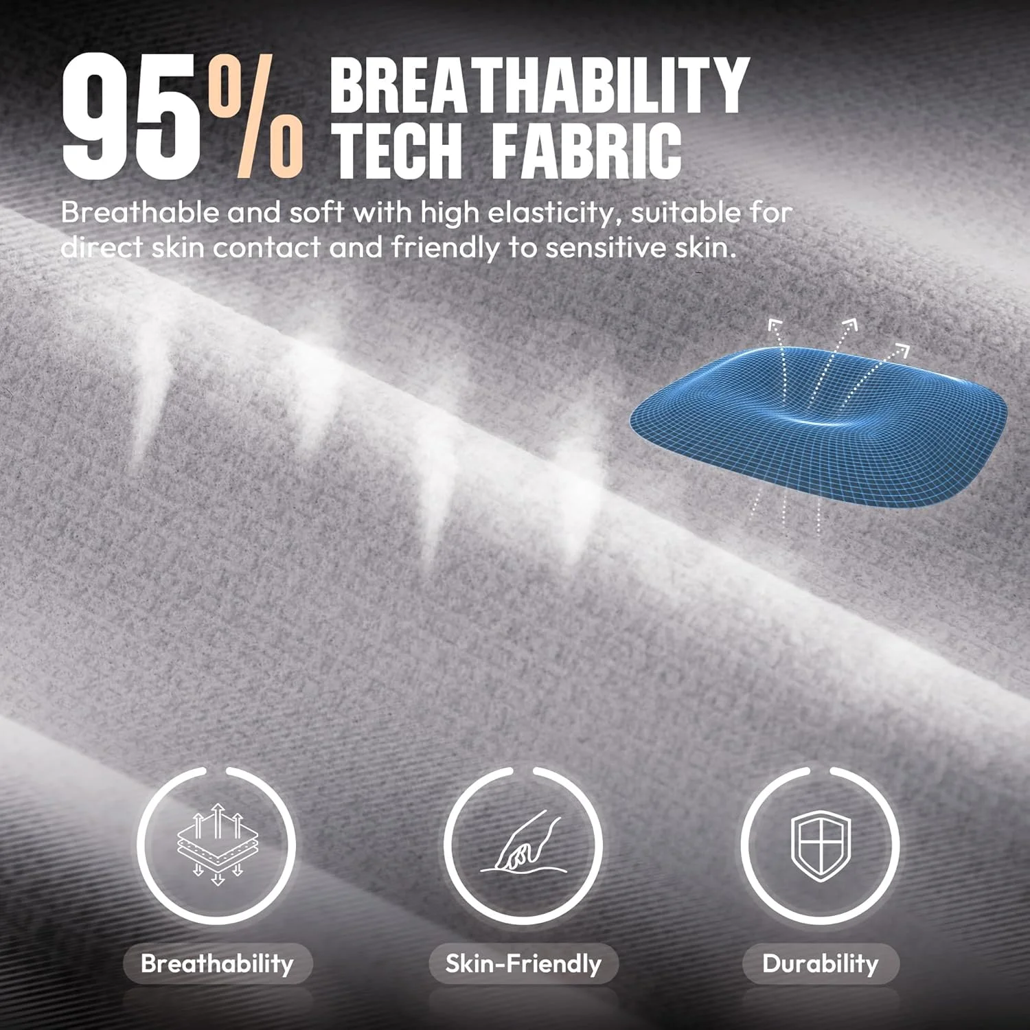 صندلی گیمینگ Dowinx با روکش پارچه ای و کوسن فنری پاکتی، صندلی کامپیوتر ارگونومیک پشتی بلند با زیرپایی برای بزرگسالان، صندلی بازی گردان با پشتیبانی کمری ماساژور برای بازی و کار، ظرفیت 136 کیلوگرم، بژ صندلی گیمینگ Dowinx با روکش پارچه ای و کوسن فنری پاکتی، صندلی کامپیوتر ارگونومیک پشتی بلند با زیرپایی برای بزرگسالان، صندلی بازی گردان با پشتیبانی کمری ماساژور برای بازی و کار، ظرفیت 136 کیلوگرم، بژ