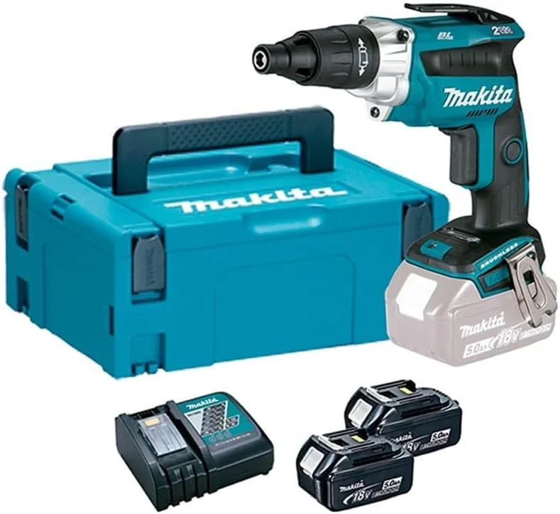 پیچ گوشتی شارژی ماکیتا مدل DFS251RTJ 18 ولت LXT به همراه 2 عدد باتری 5.0 آمپر و شارژر در جعبه ماک پک پیچ گوشتی شارژی ماکیتا مدل DFS251RTJ 18 ولت LXT به همراه 2 عدد باتری 5.0 آمپر و شارژر در جعبه ماک پک