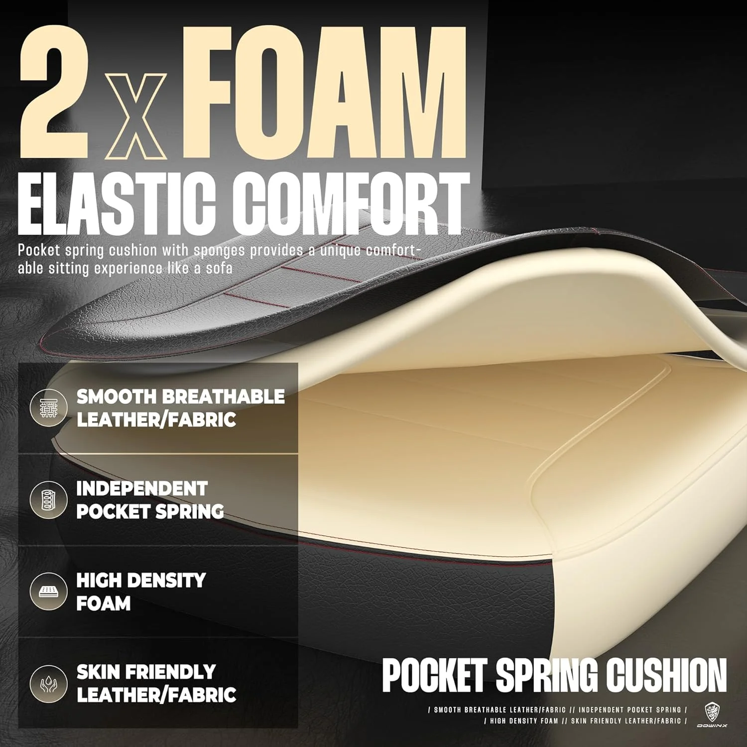 صندلی گیمینگ Dowinx با زیرپایی، صندلی بازی برای افراد سنگین وزن، صندلی گیمر برای بزرگسالان با ماساژ، صندلی گیمینگ کامپیوتر با PU، صندلی بازی PC برای 200 پوند (مشکی)