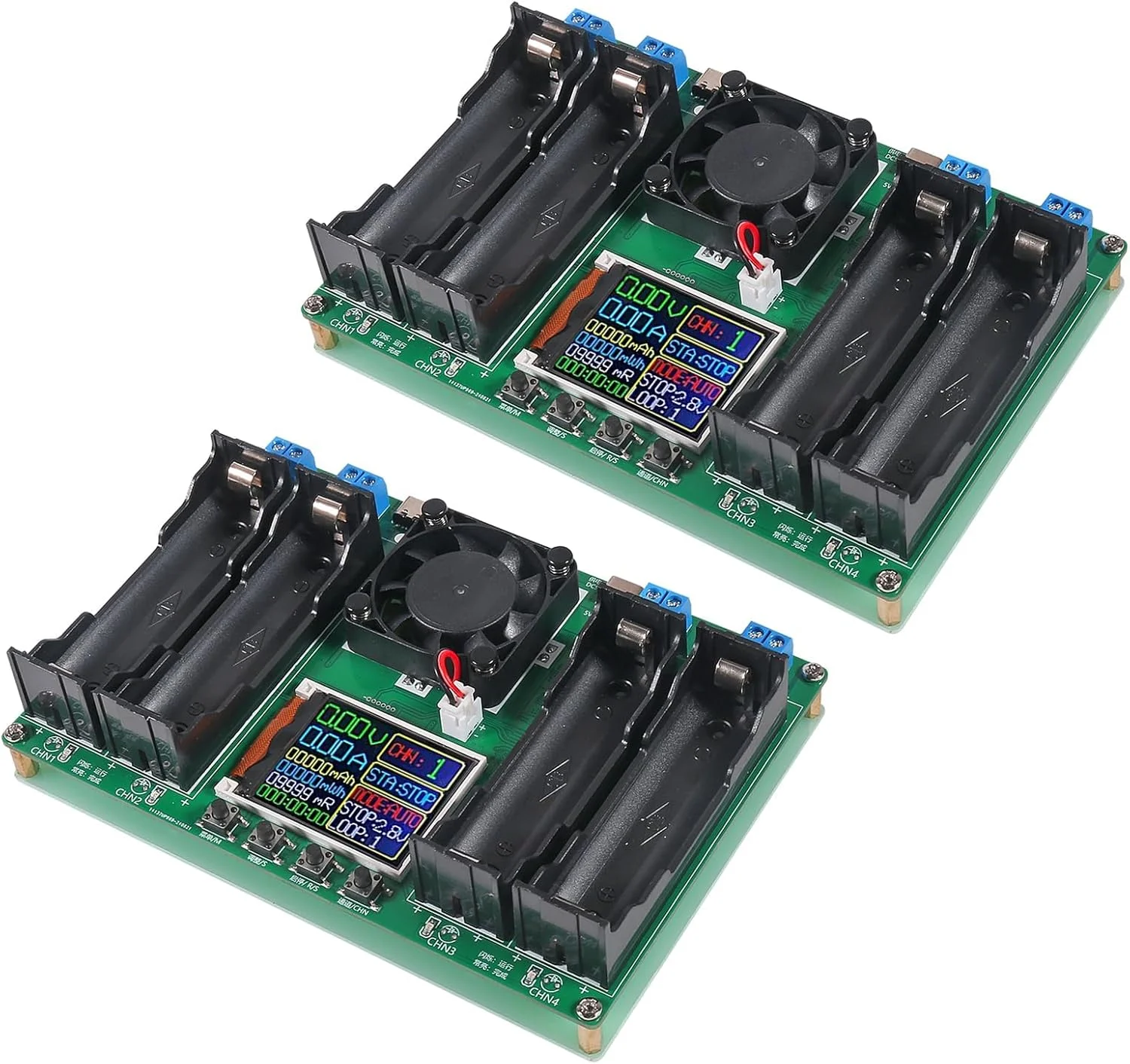 تستر باتری 18650، آشکارساز ظرفیت 4 کاناله، ماژول دیجیتال اندازه گیری توان، تغذیه از طریق USB Type-C، اندازه گیری MAh MWh، 1 عدد تستر باتری 18650، آشکارساز ظرفیت 4 کاناله، ماژول دیجیتال اندازه گیری توان، تغذیه از طریق USB Type-C، اندازه گیری MAh MWh، 1 عدد