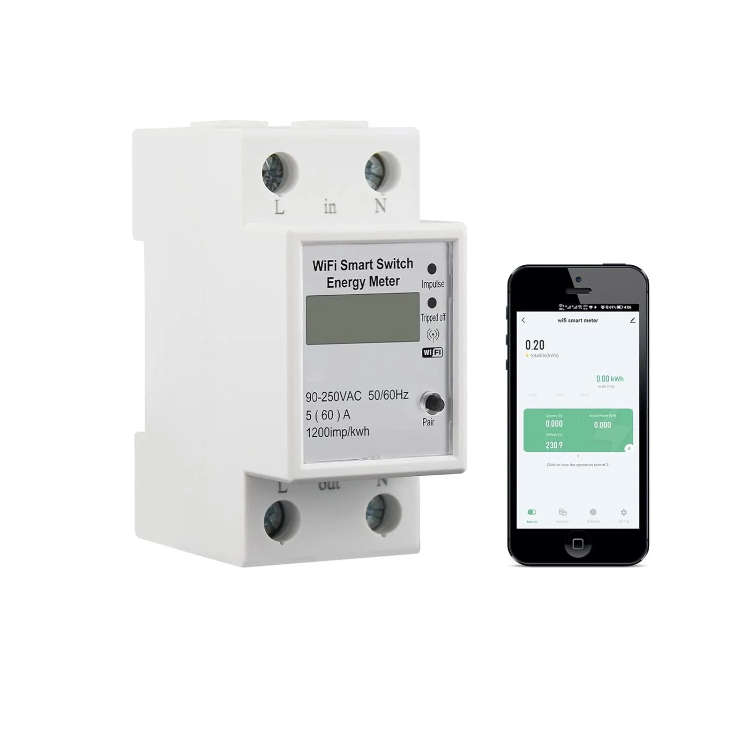 مانیتور هوشمند انرژی وای فای، تستر ریلی Din، آمپرمتر ولتاژ جریان، تنظیم تایمر، مانیتور انرژی محافظت از نشتی، سازگار با الکسا، گوگل هوم، اسمارت لایف، تویا مانیتور هوشمند انرژی وای فای، تستر ریلی Din، آمپرمتر ولتاژ جریان، تنظیم تایمر، مانیتور انرژی محافظت از نشتی، سازگار با الکسا، گوگل هوم، اسمارت لایف، تویا