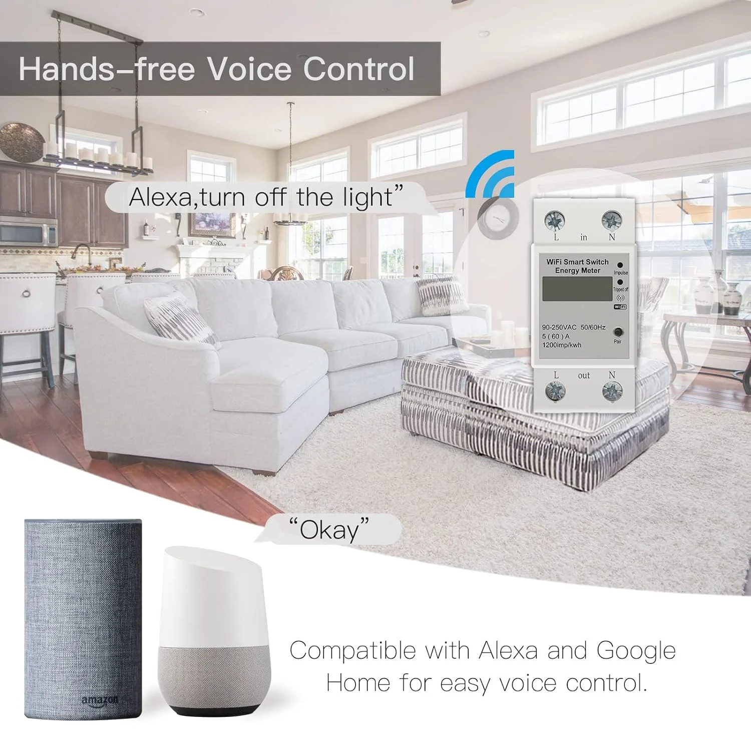 مانیتور هوشمند انرژی وای فای، تستر ریلی Din، آمپرمتر ولتاژ جریان، تنظیم تایمر، مانیتور انرژی محافظت از نشتی، سازگار با الکسا، گوگل هوم، اسمارت لایف، تویا مانیتور هوشمند انرژی وای فای، تستر ریلی Din، آمپرمتر ولتاژ جریان، تنظیم تایمر، مانیتور انرژی محافظت از نشتی، سازگار با الکسا، گوگل هوم، اسمارت لایف، تویا