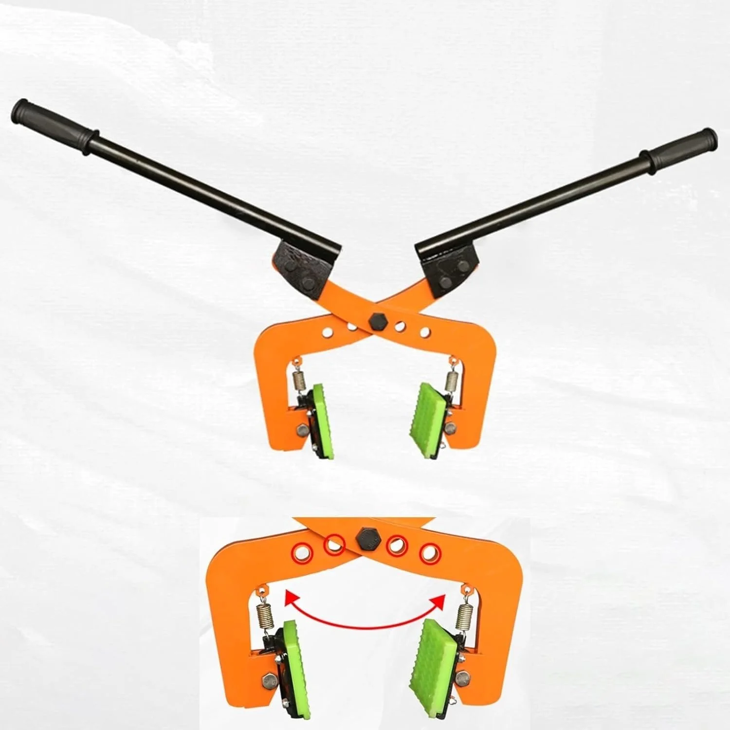 گیره های بالابر با اندازه بازشو قابل تنظیم، ابزار قیچی گیره ای بالابر با بازوی نگهدارنده دو نفره گیره های بالابر با اندازه بازشو قابل تنظیم، ابزار قیچی گیره ای بالابر با بازوی نگهدارنده دو نفره