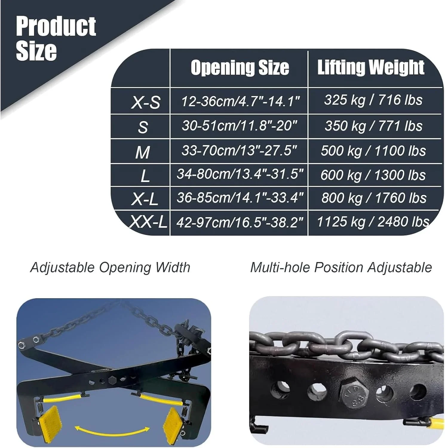 گیره های بالابر اسلب گرانیتی، انبر بالابر قابل تنظیم، گیره های بالابر سنگین، بالابر قیچی گیره جدول برای بلوک بتنی/مرمر