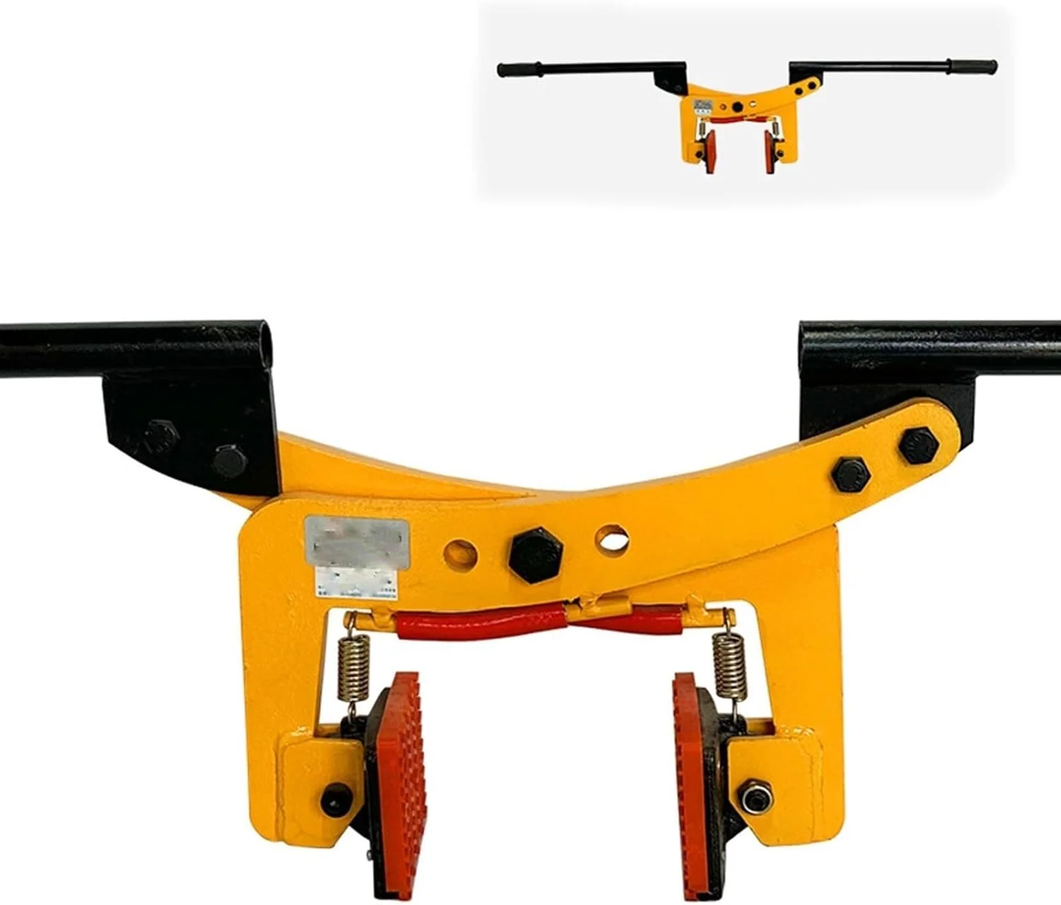 ابزار گیره بالابر قیچی گرانیتی، بالابر دال سنگفرش، بالابر جدول سنگین با تشک های لاستیکی ضد لغزش و کاربری آسان