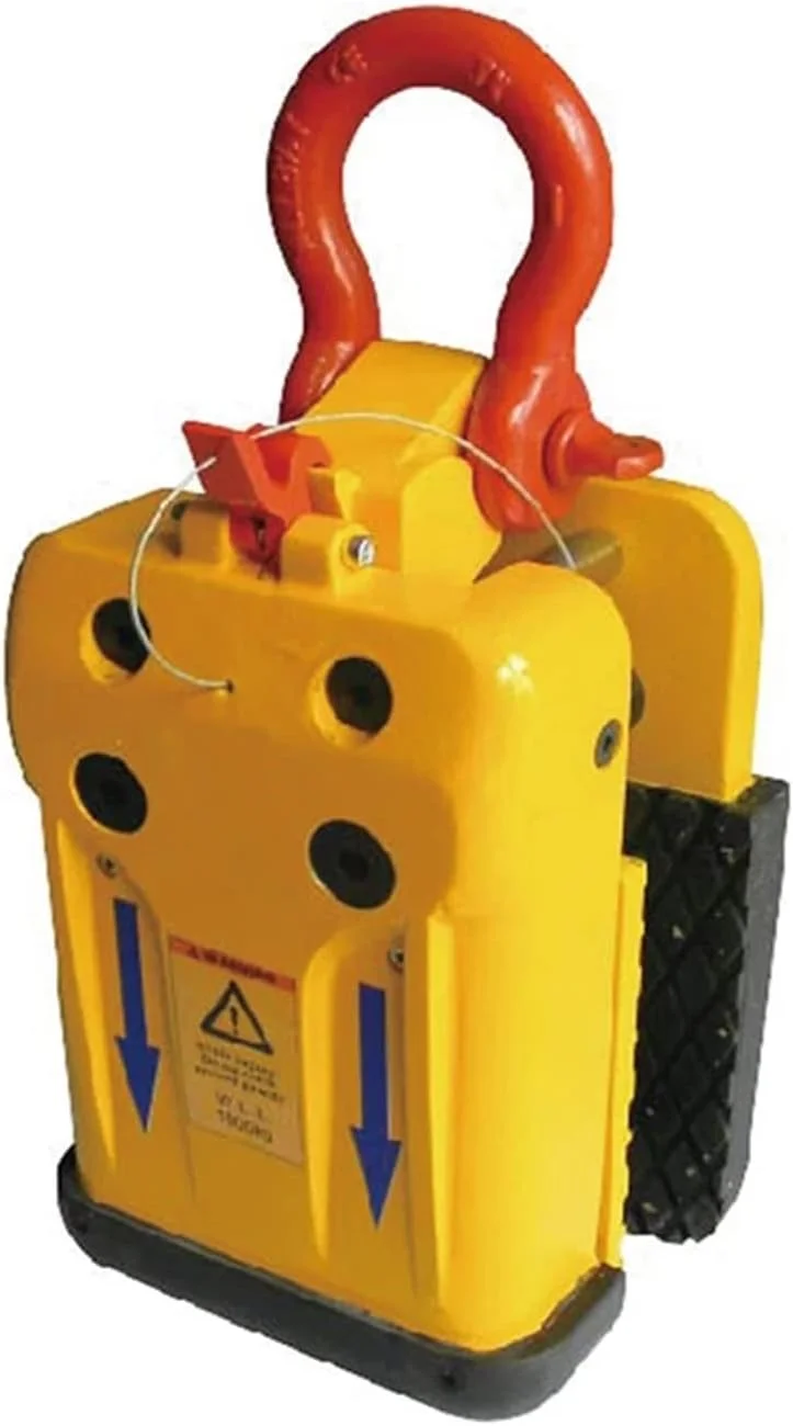 گیره بالابر اسلب سنگی GZDZHP با ظرفیت 1000 کیلوگرم، مناسب برای بلند کردن گرانیت و مرمر با لاستیک مشکی (رنگ: لاستیک مشکی 25-70 میلی متر)