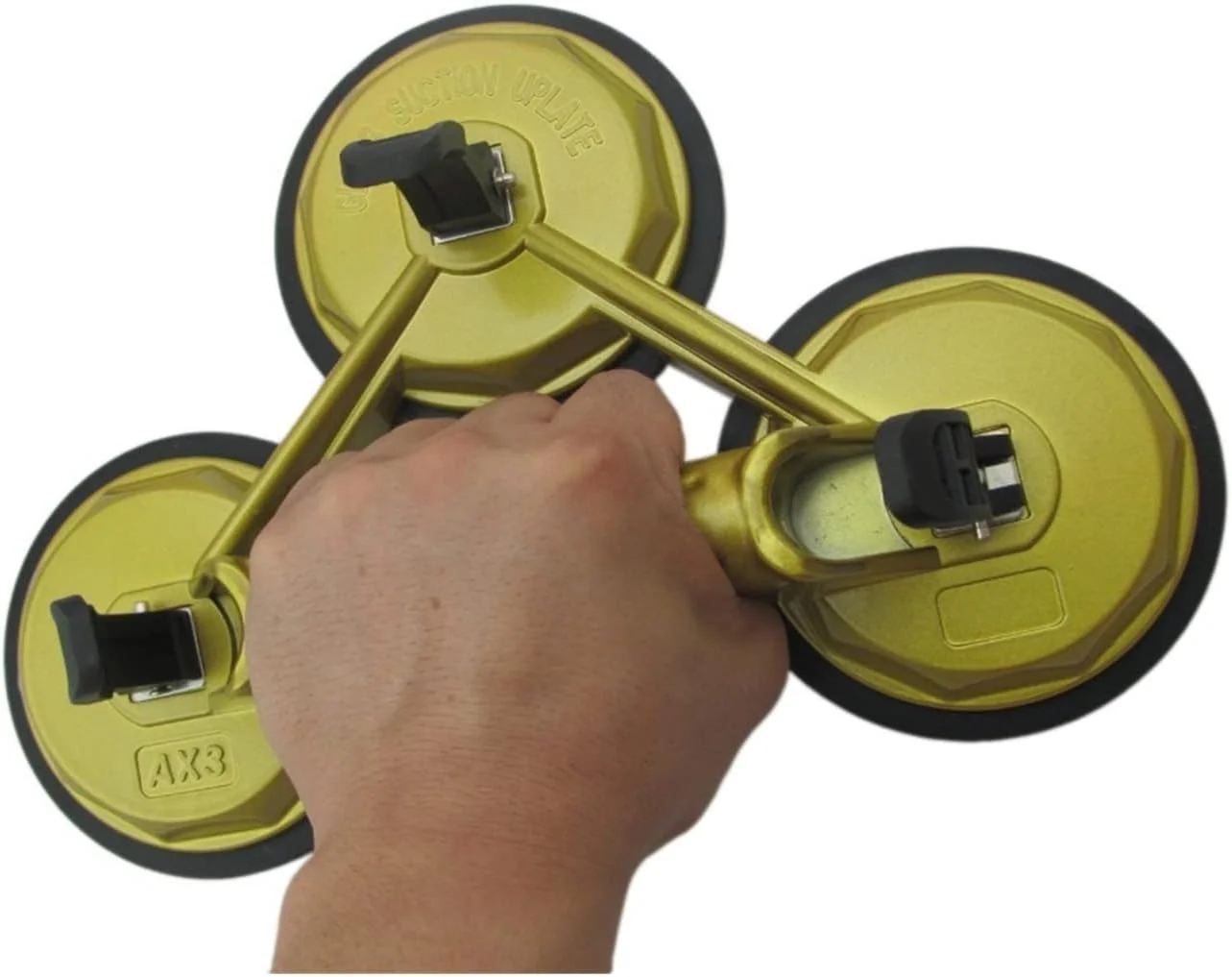 گیره حمل دستی JHQWIDD، ابزار حمل اسلب شیشه یا سنگ، بالابر سنگ، گیره بالابر. برای اتصال و تراز کردن درزها (زرد) گیره حمل دستی JHQWIDD، ابزار حمل اسلب شیشه یا سنگ، بالابر سنگ، گیره بالابر. برای اتصال و تراز کردن درزها (زرد)