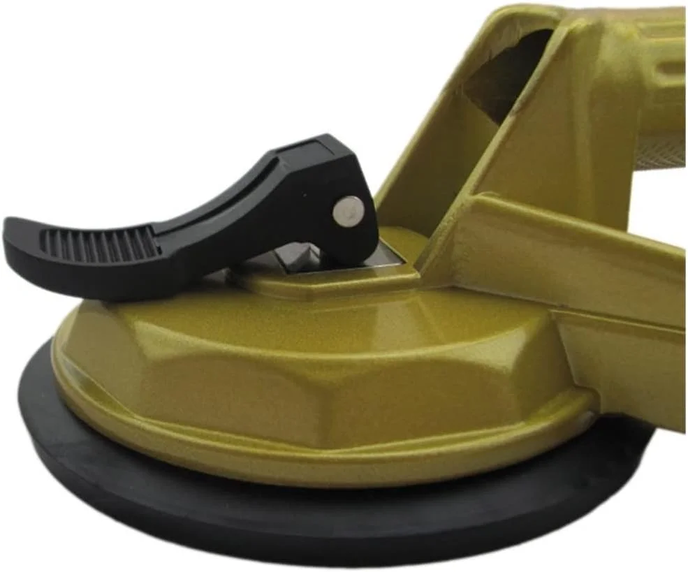 گیره حمل دستی JHQWIDD، ابزار حمل اسلب شیشه یا سنگ، بالابر سنگ، گیره بالابر. برای اتصال و تراز کردن درزها (زرد)