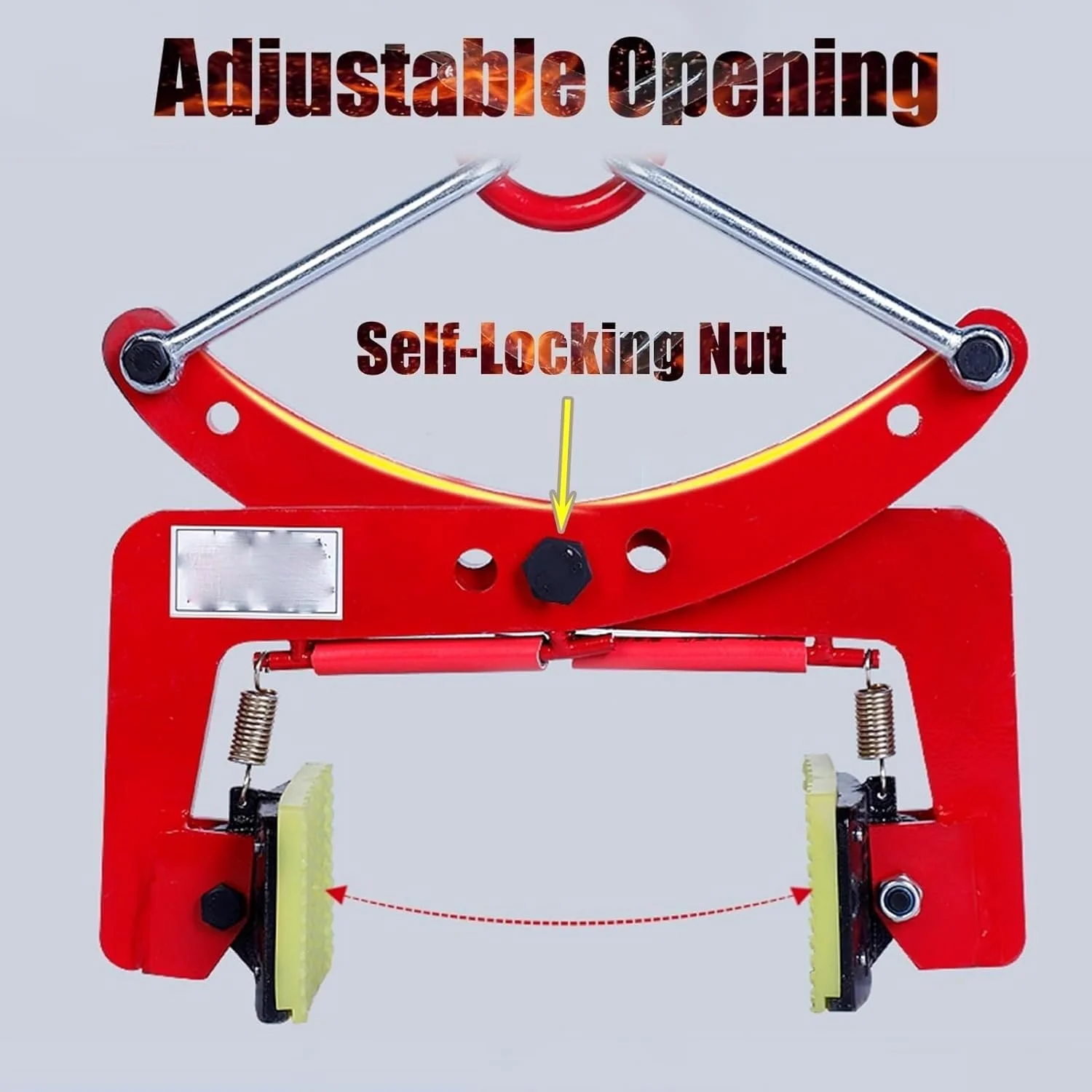 ابزار بالابر دال سنگفرش، گیره های حمل و نقل عمودی، بالابر قیچی دال با دهانه قابل تنظیم