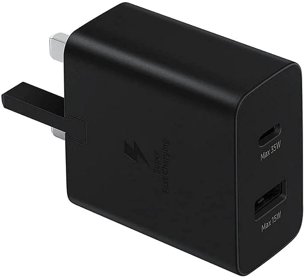 آداپتور برق 35 واتی سامسونگ مدل Duo، مشکی، USB آداپتور برق 35 واتی سامسونگ مدل Duo، مشکی، USB