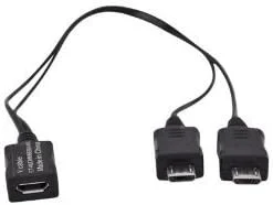 تبدیل میکرو USB سامسونگ مدل Y با دو خروجی نر برای Samsung Galaxy S3 و سایر دستگاه های میکرو USB (Audm6bebxar) تبدیل میکرو USB سامسونگ مدل Y با دو خروجی نر برای Samsung Galaxy S3 و سایر دستگاه های میکرو USB (Audm6bebxar)