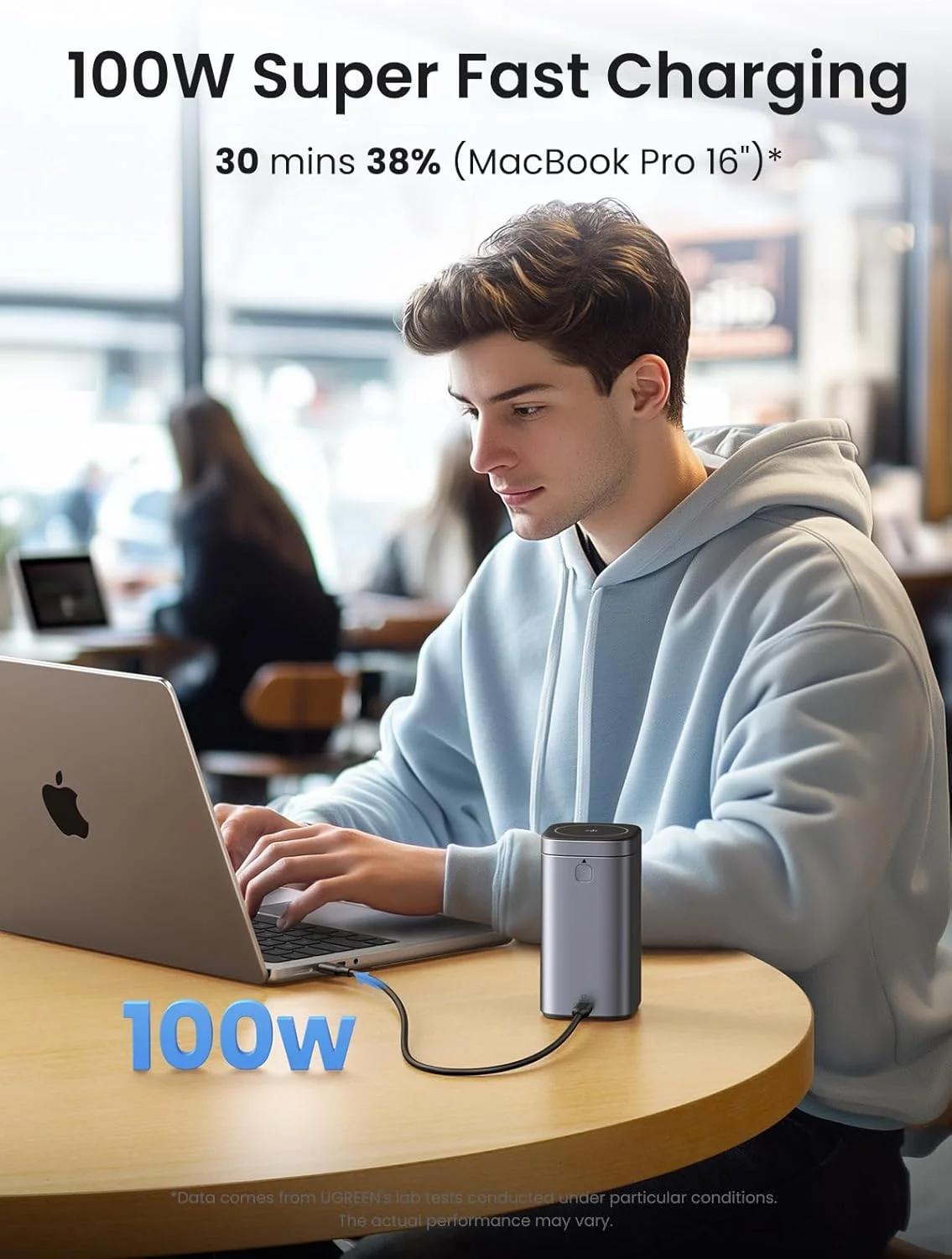 پاوربانک UGREEN Nexode با ظرفیت 20000 میلی آمپر ساعت، توان 145 وات، دارای گواهینامه Qi2، شارژ سریع بی سیم 15 واتی، خروجی 4 طرفه، دارای صفحه نمایش TFT، شارژر قابل حمل لپ تاپ سازگار با آیفون 17، دل، آیپد، ایرپاد و غیره پاوربانک UGREEN Nexode با ظرفیت 20000 میلی آمپر ساعت، توان 145 وات، دارای گواهینامه Qi2، شارژ سریع بی سیم 15 واتی، خروجی 4 طرفه، دارای صفحه نمایش TFT، شارژر قابل حمل لپ تاپ سازگار با آیفون 17، دل، آیپد، ایرپاد و غیره