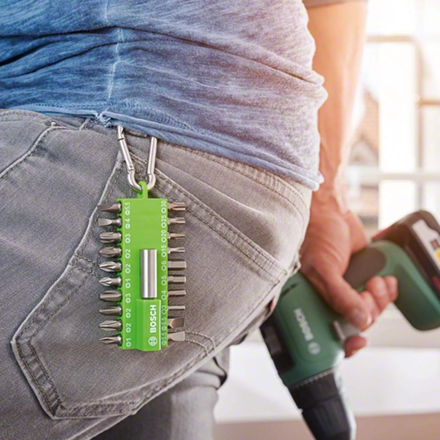 مجموعه 21 عددی سری پیچ گوشتی بوش پروفشنال - سبز روشن